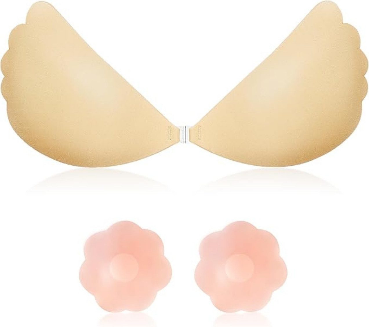 Diyarts Set: Push-up-BH (2er-Set – Klebe-BH in doppelter Ausführung) Klebe- günstig online kaufen