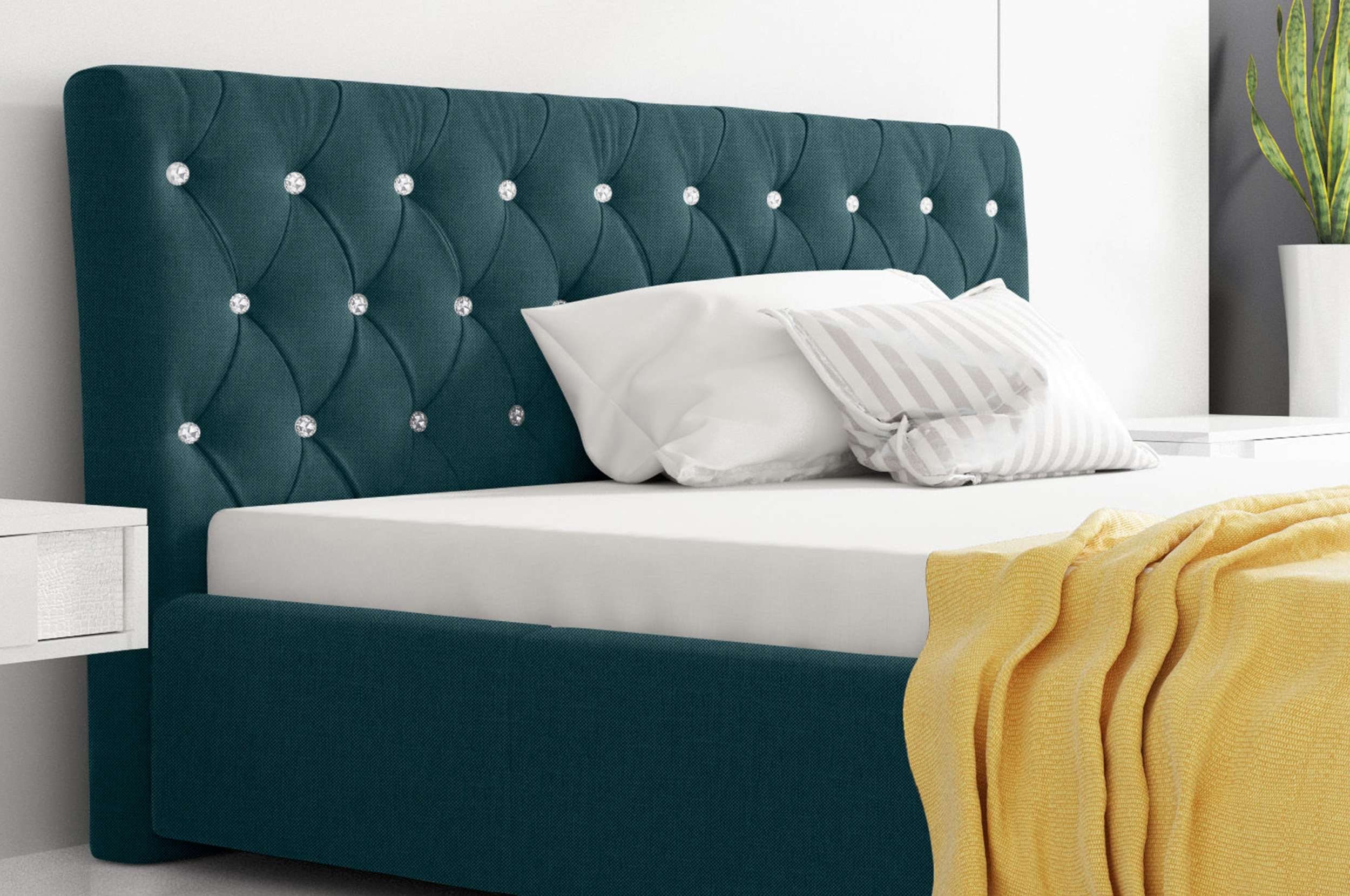 99rooms Polsterbett Kevin (Schlafzimmerbett, Bett), 120/140/160/180/200x200 günstig online kaufen