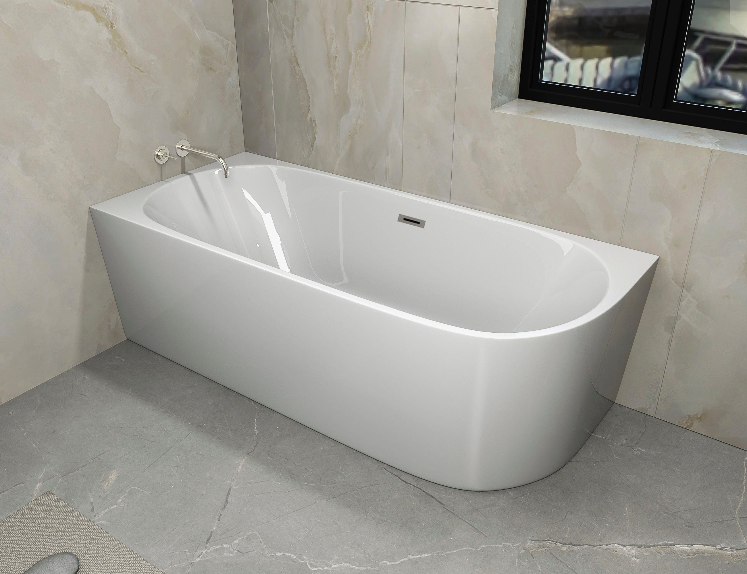 Sanotechnik Badewanne FARO, 170x75x60 cm
