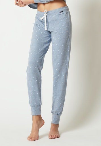 & Night Schlafhose Mix Skiny In Match stars (1-tlg) denimmelange