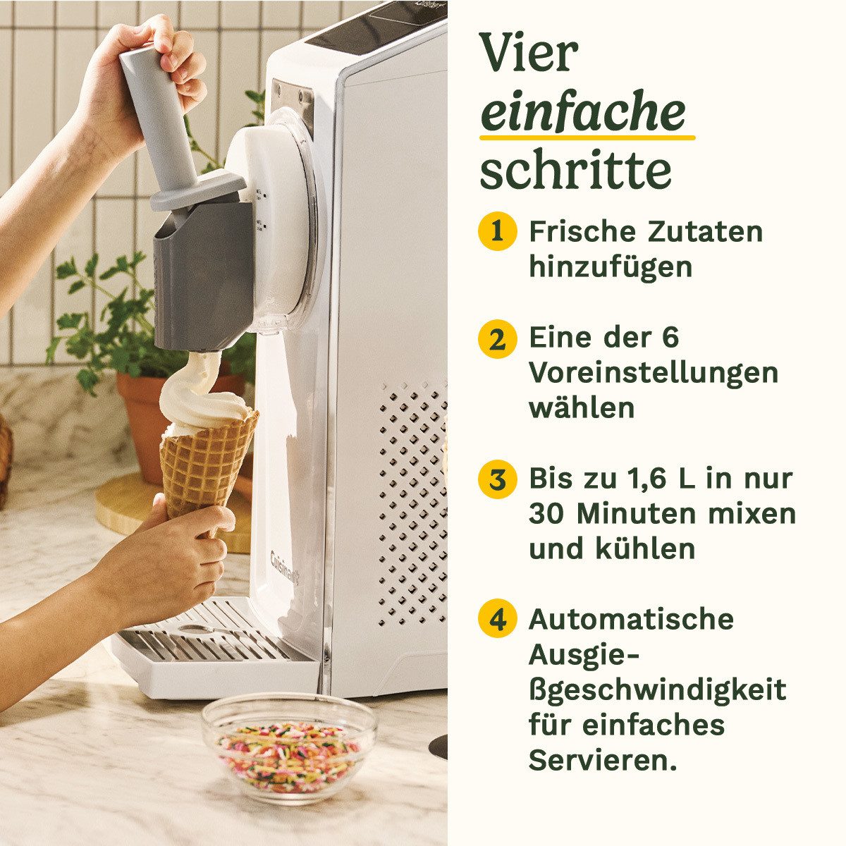 Cuisinart Eismaschine Frost Fusion 6in1 IceCream Slushie Maker