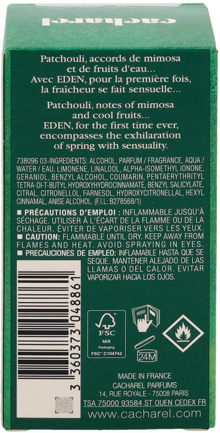 CACHAREL Eau de Parfum Eden, mit intesiver Note