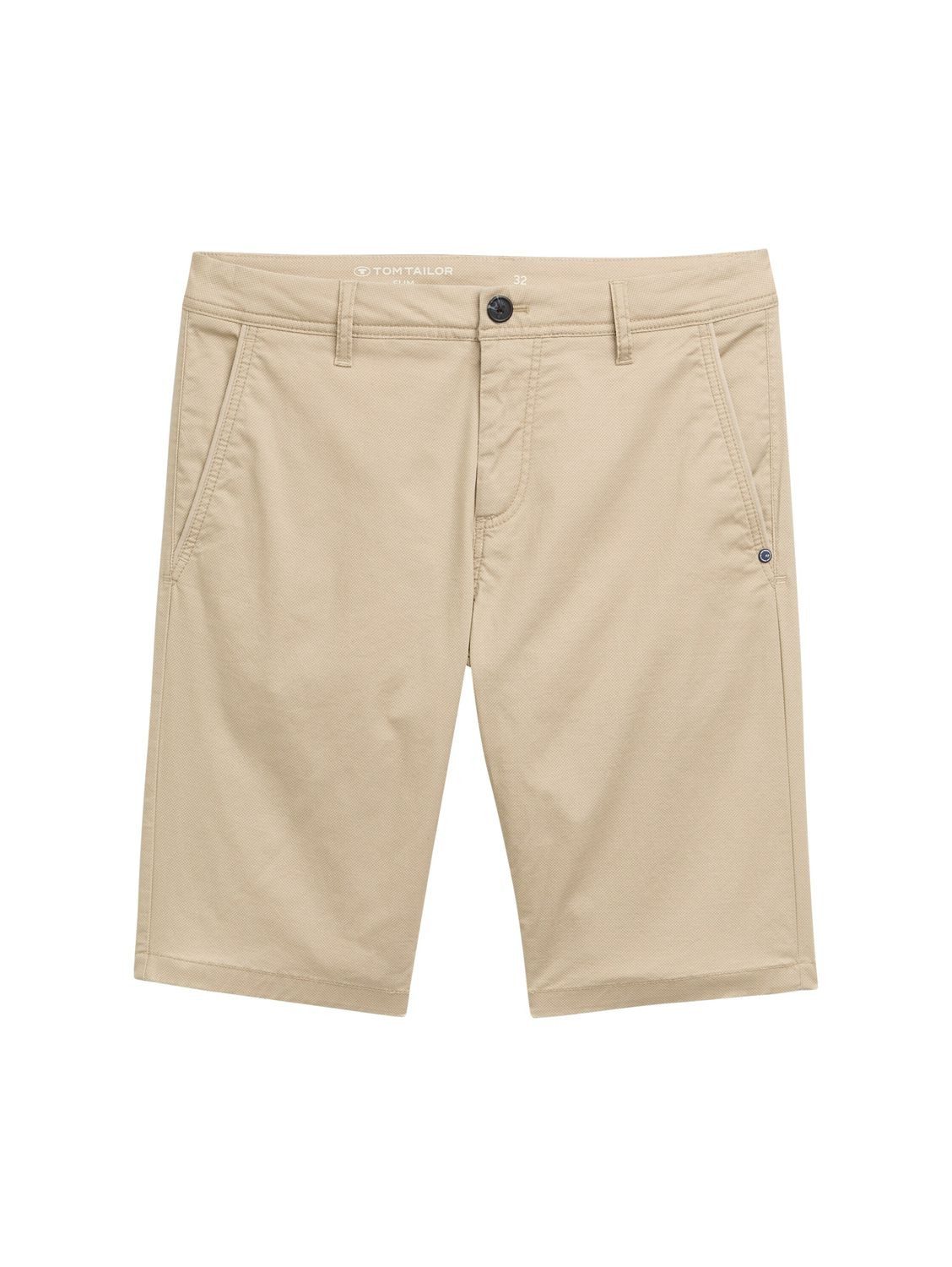 TOM TAILOR Chinoshorts SLIM PRINTED CHINO SHORTS mit Stretch