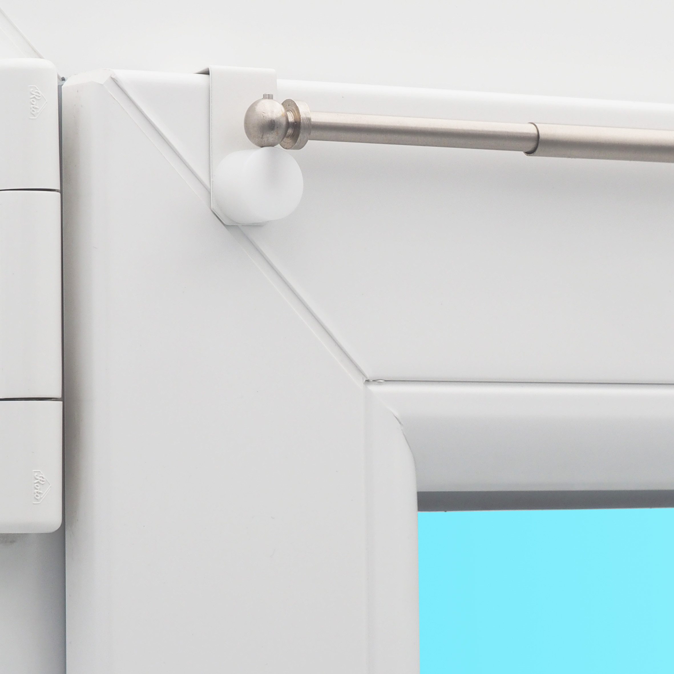 dekondo Gardinenstange Eleganz, ausziehbar, Fensterhaken klemmbar, nickel m günstig online kaufen