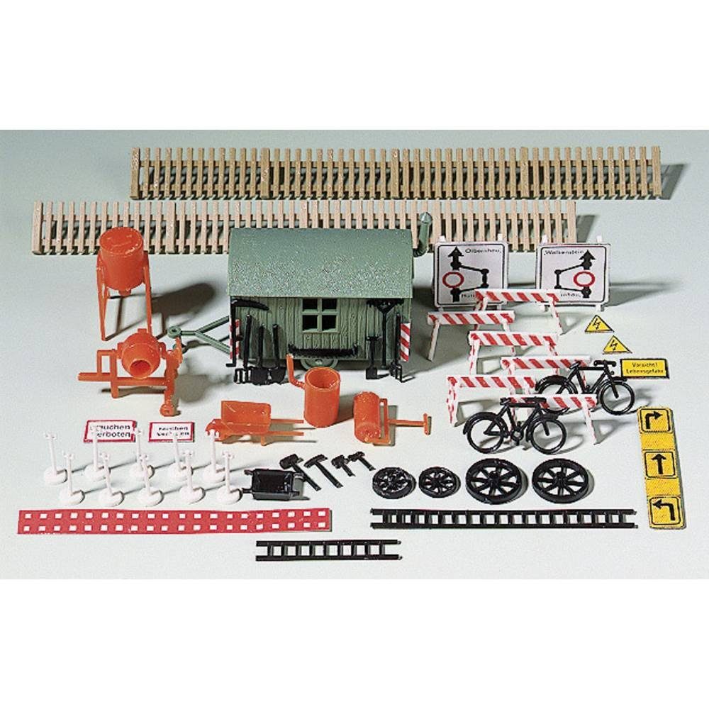 Modelleisenbahn-Fertiggelände H0 Baustellenzubehör