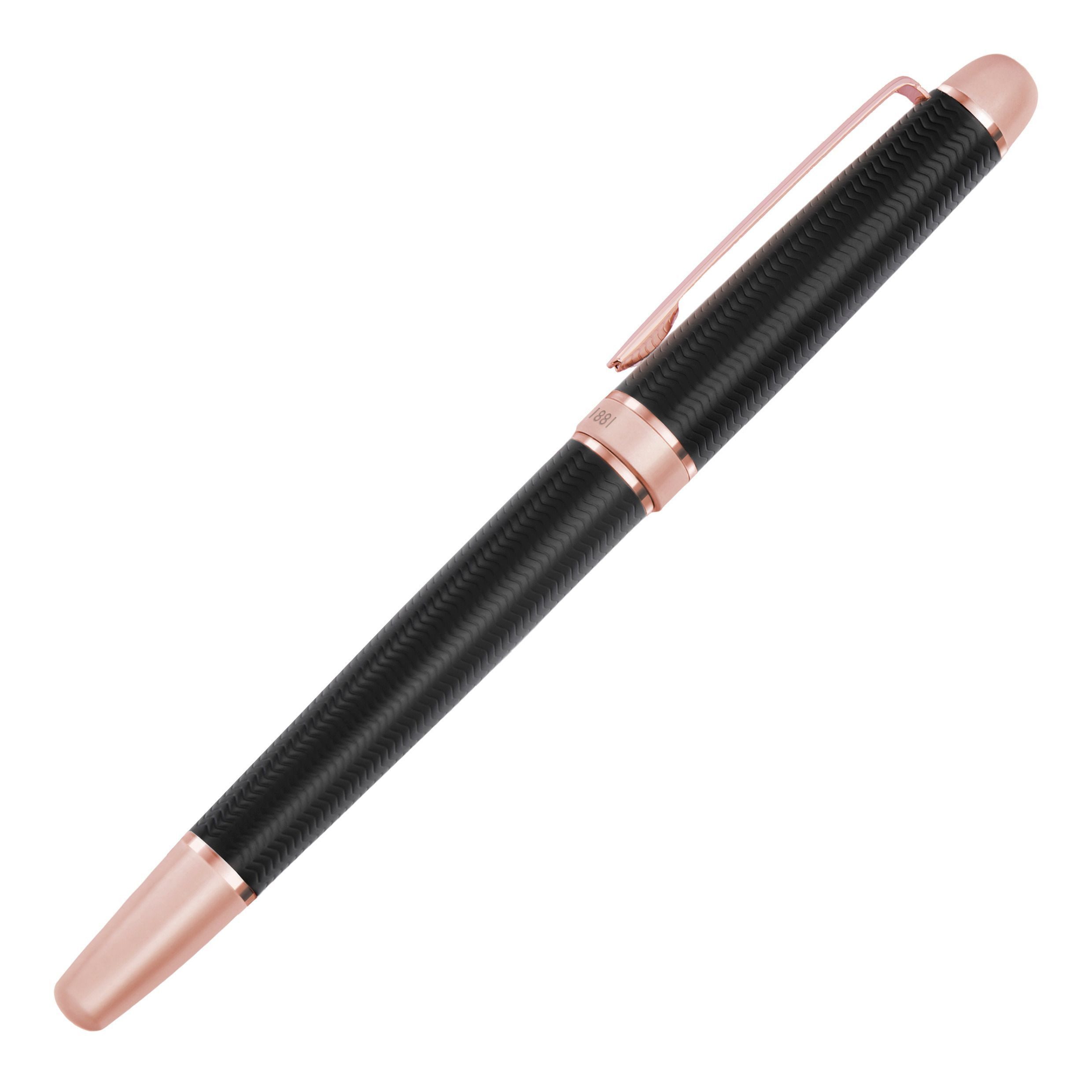 Cerruti 1881 Чернильные ручки Holborn Black & Rosegold, Eleganz trifft Schreibkomfort - Geschenkbox
