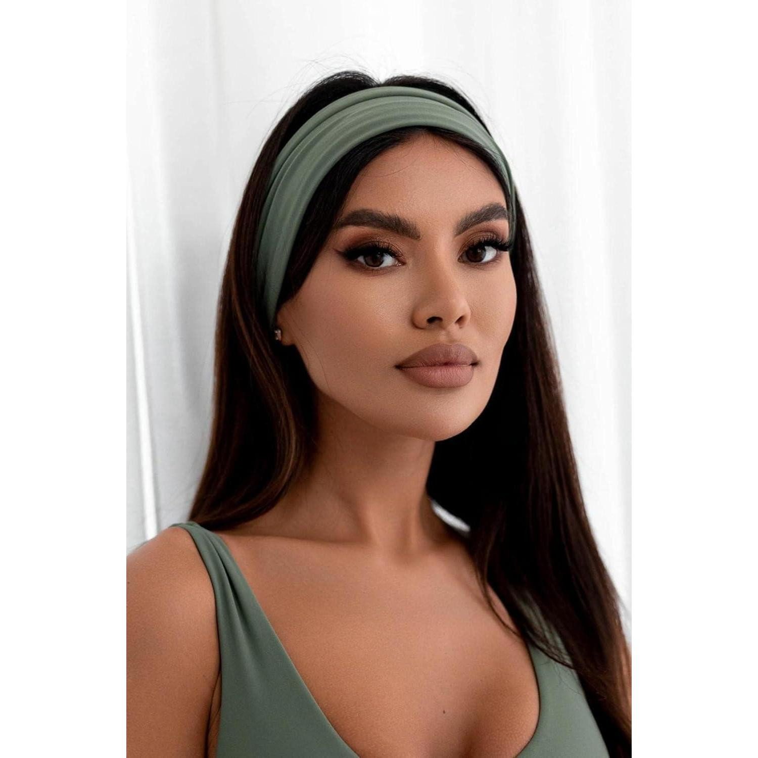 LuxusKollektion Haarband Stirnband Damen Haarband Haarreifen Schwarz Grün 1 stück 1er Pack