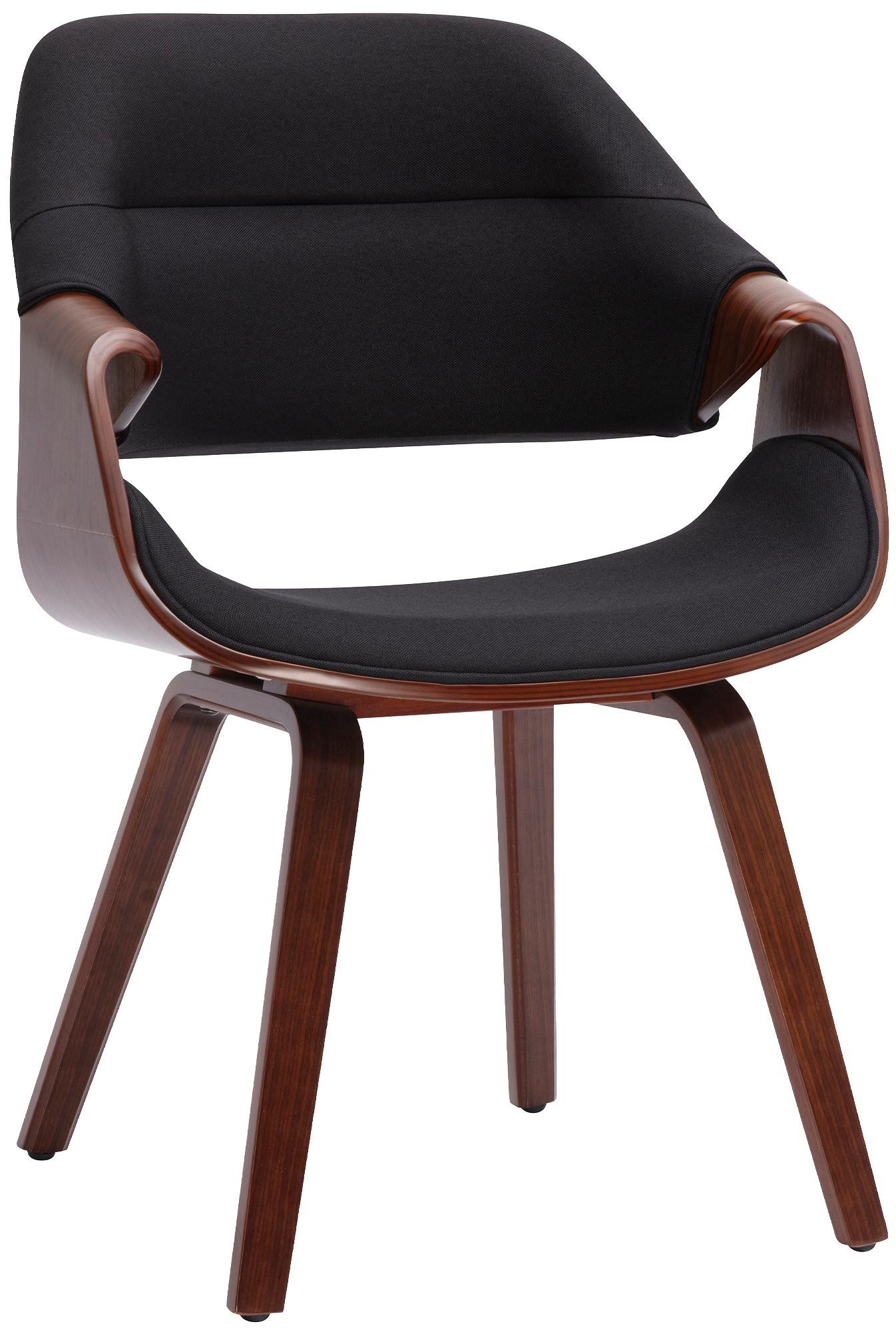 furnicato Esszimmerstuhl Maira 60x62x87 cm walnuss/schwarz (1 St)
