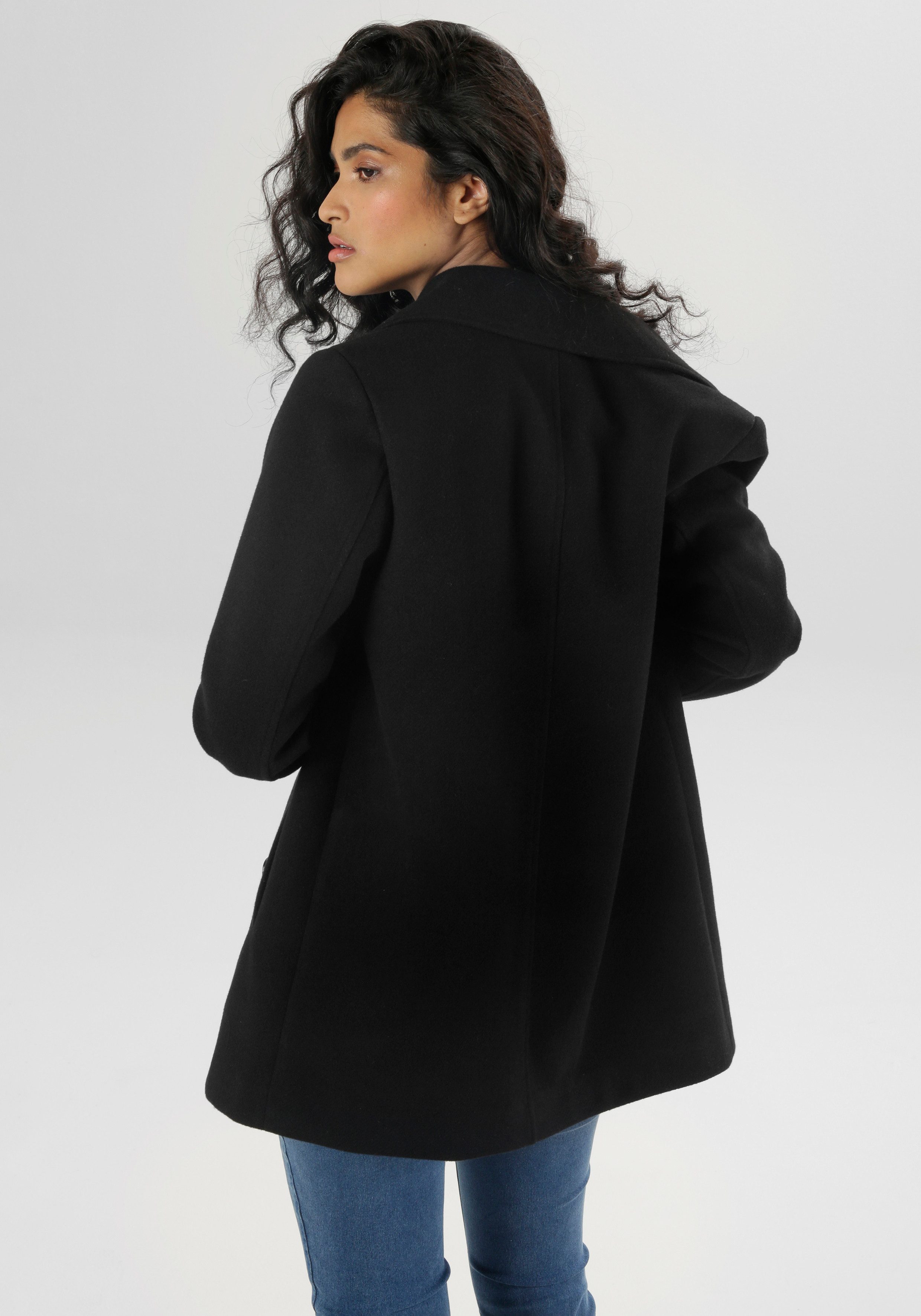 Aniston SELECTED Cabanjacke mit breitem Reverskragen günstig online kaufen