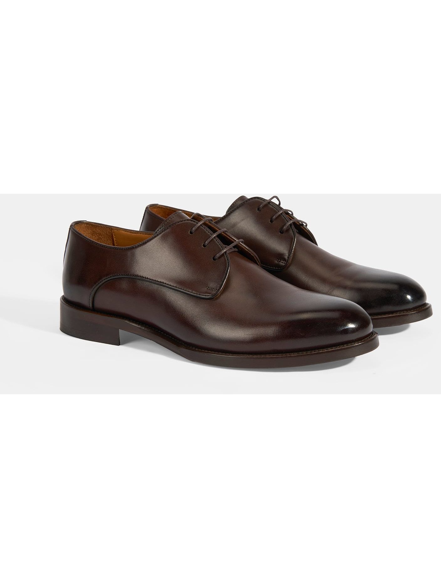 Desa DESA Herren-Schnürschuhe aus Leder mit runder Zehenpartie Walkingschuh