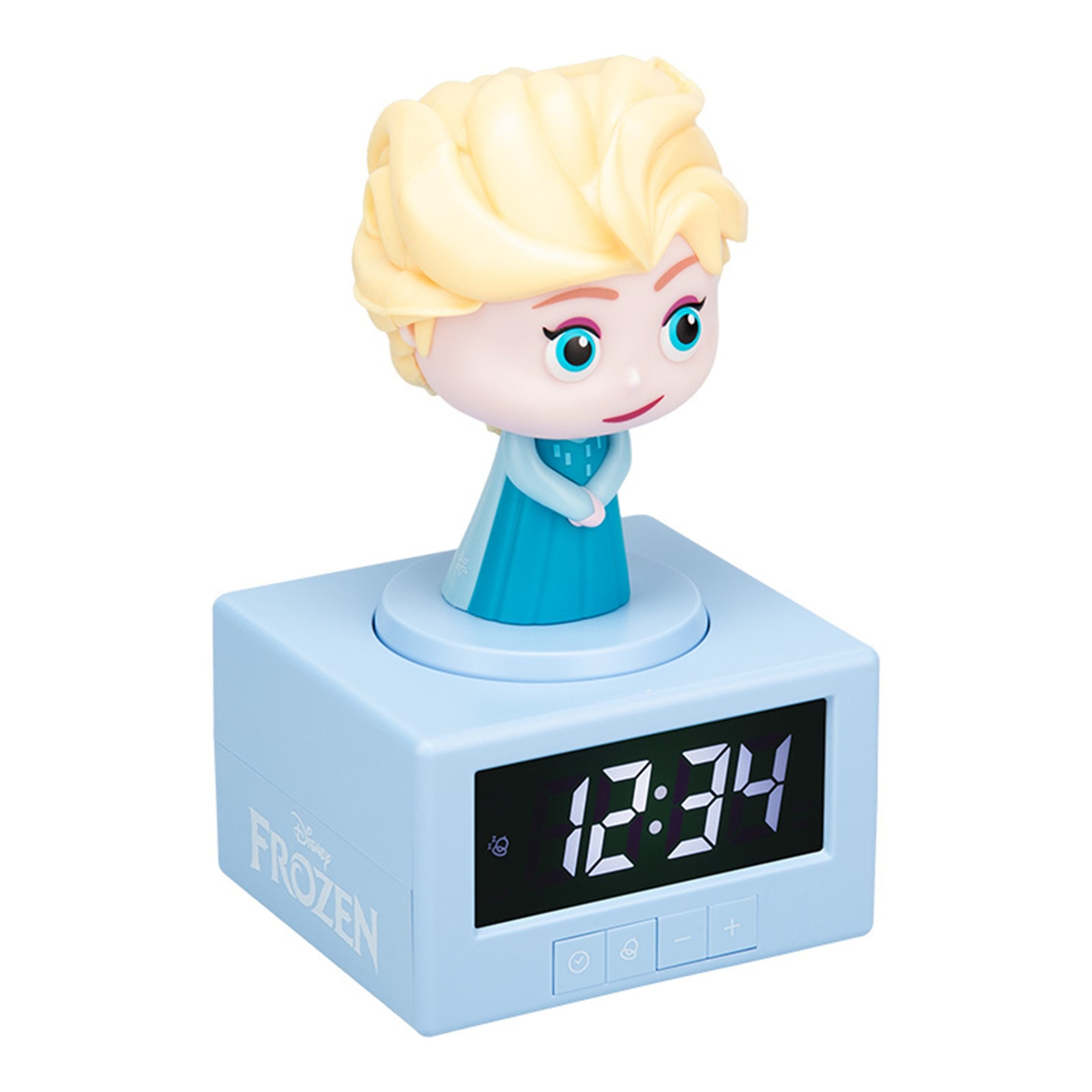 Paladone Kinderwecker Elsa Frozen Disney Schlaftrainingswecker mit Nachtlicht mit lichtbasierter Schlafanzeige