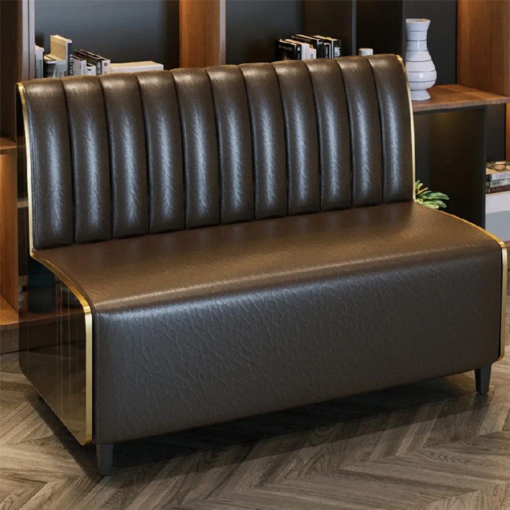 Muxing 2-Sitzer Gastronomie Sitzbank 2 Sitzer gepolstert – Gastro Bank Diner Sofa, 1 Teile, für Restaurant, Café & Bar, 120 × 65 × 85 cm