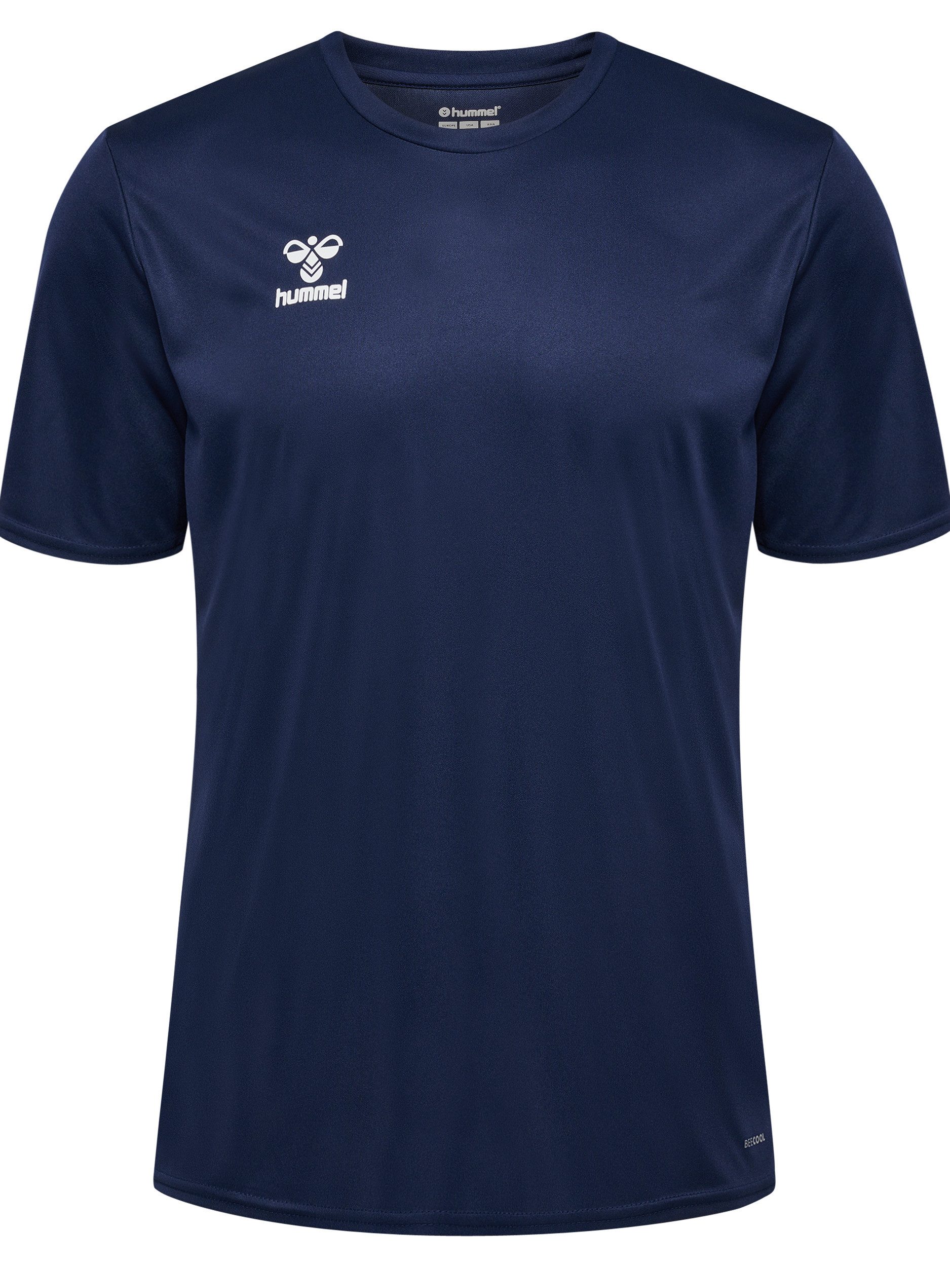 hummel Trainingsshirt HMLESSENTIAL JERSEY S/S Kurzarm-Design, mit Rundhalsausschnitt, in Trikot-Qualität