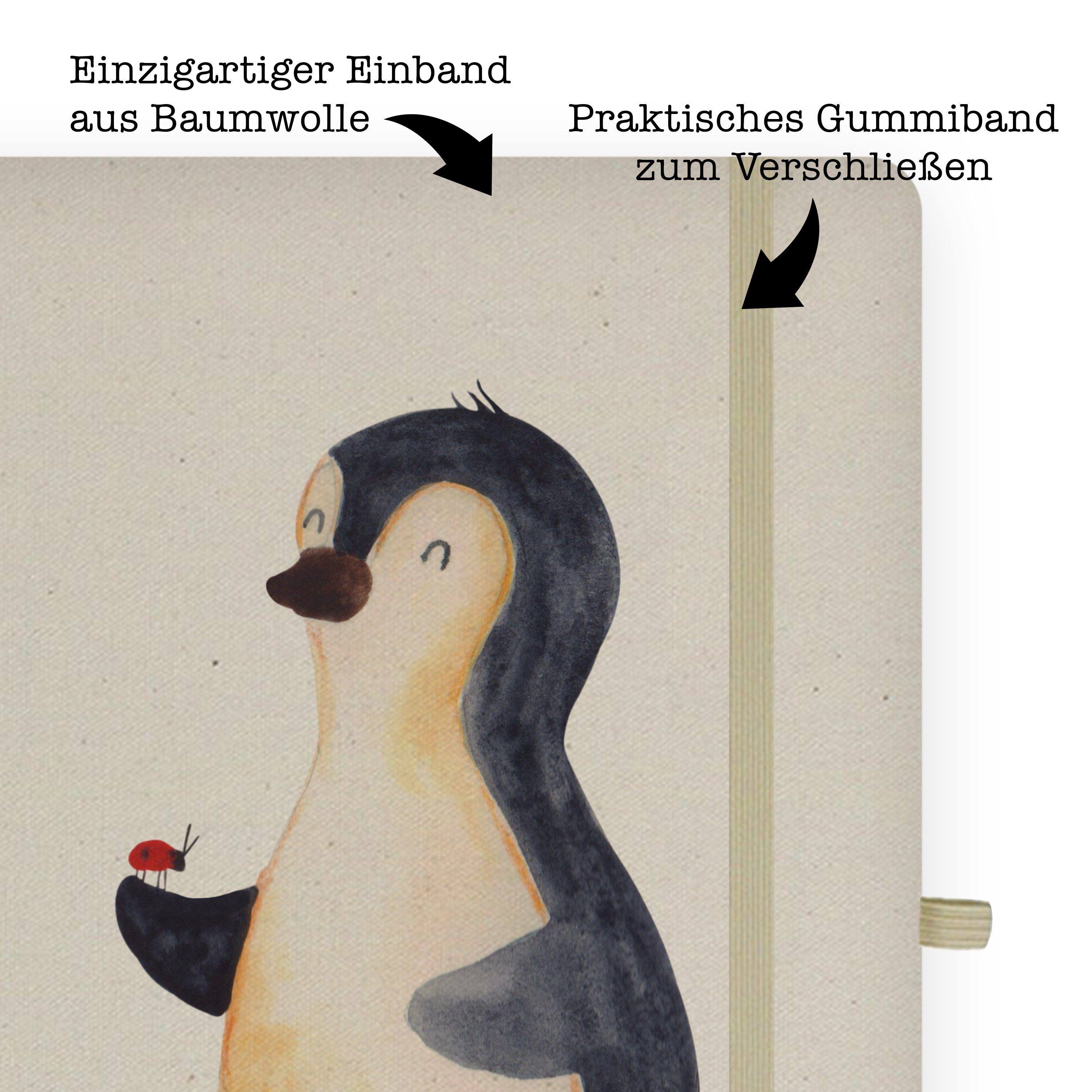 Lebensfreude, Mr. Panda Transparent Notizbuch Eintrageb Mrs. Geschenk, Mr. - & Marienkäfer - Mrs. & Panda Pinguin