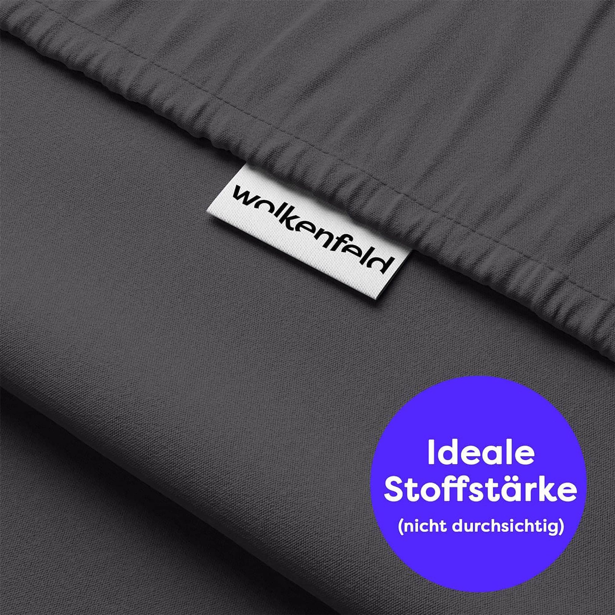 Wolkenfeld Spannbettlaken Boxspringbett Bettlaken - Spannbetttuch für Matratzen bis 40cm, Jersey, Gummizug: rundum, (1 Stück), Elastisch & Rutschfest: 90x200, 140x200, 160x200, 180x200 & Übergrößen
