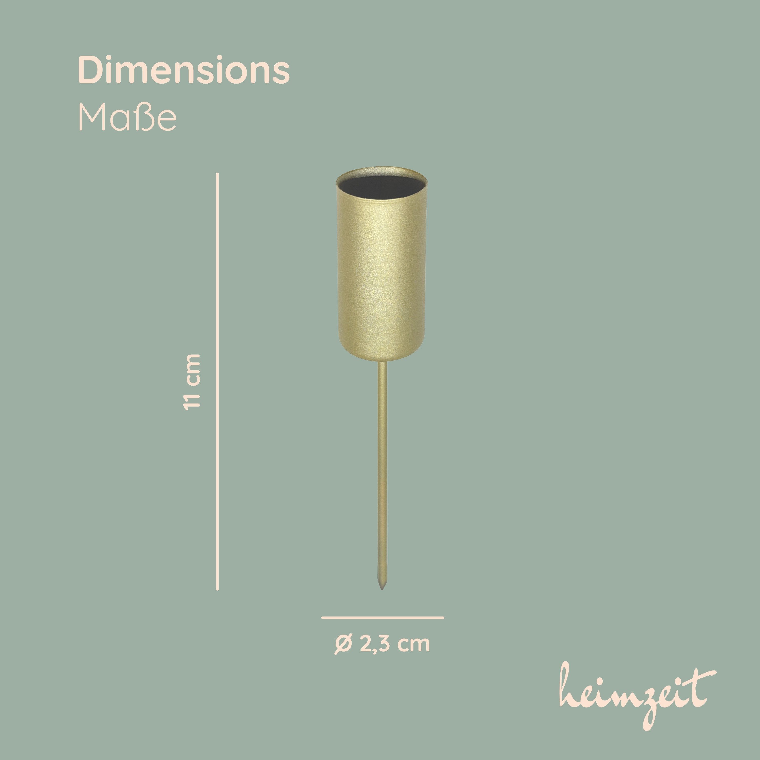 heimzeit Tischkerzenhalter Kerzenhalter f. Stabkerzen Ø22 günstig online kaufen