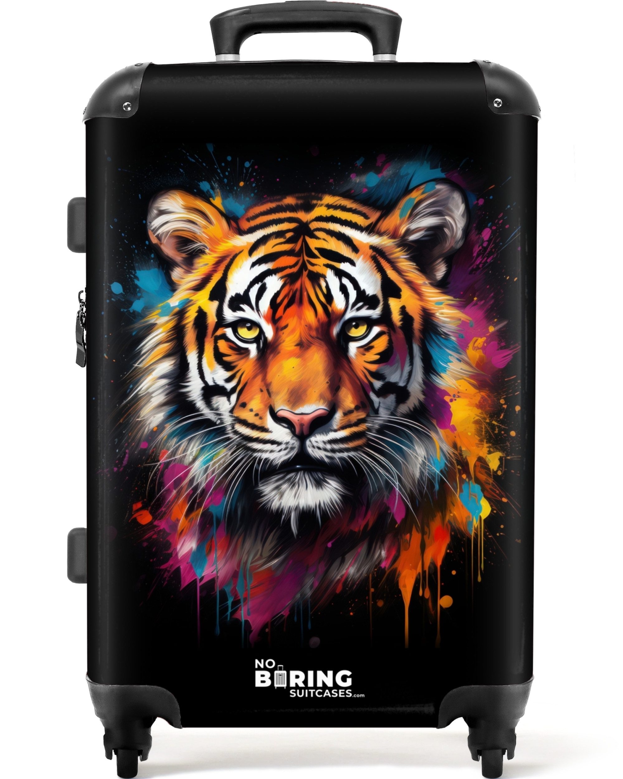 NoBoringSuitcases.com© Hartschalen-Trolley Tiger als Straßenkunstwerk 67 günstig online kaufen