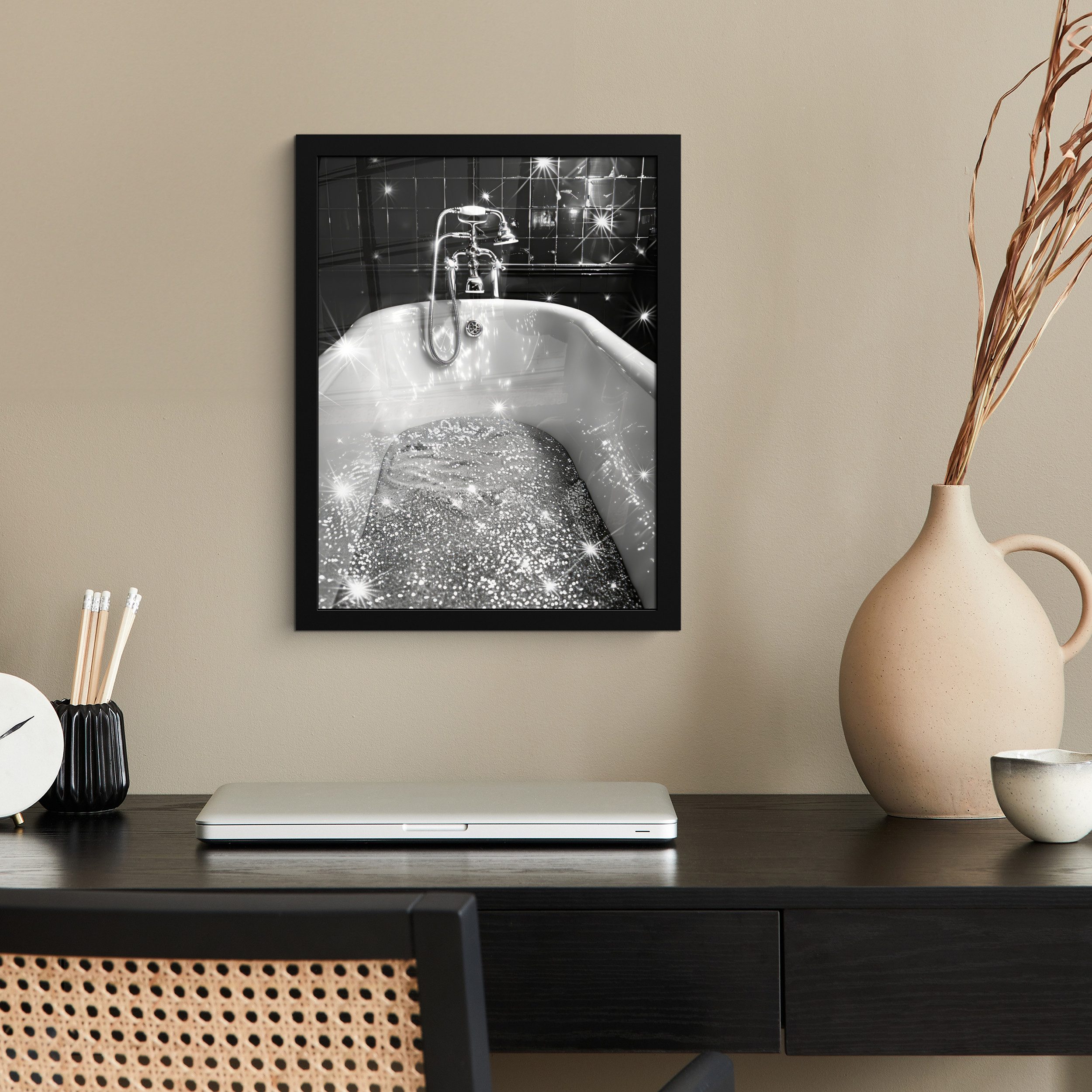 MuchoWow Poster Badewanne - Glitter - günstig online kaufen