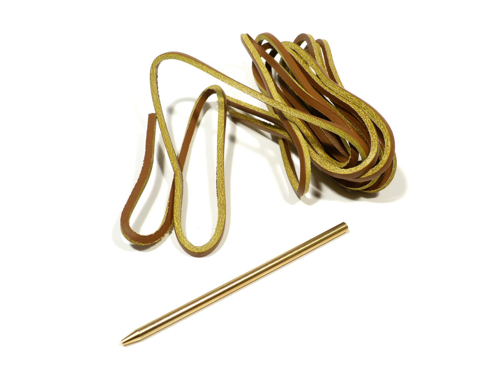 Rema Schnürsenkel Ledersenkel mit Nadel zum Einfädeln für Docksider - 120 cm lang