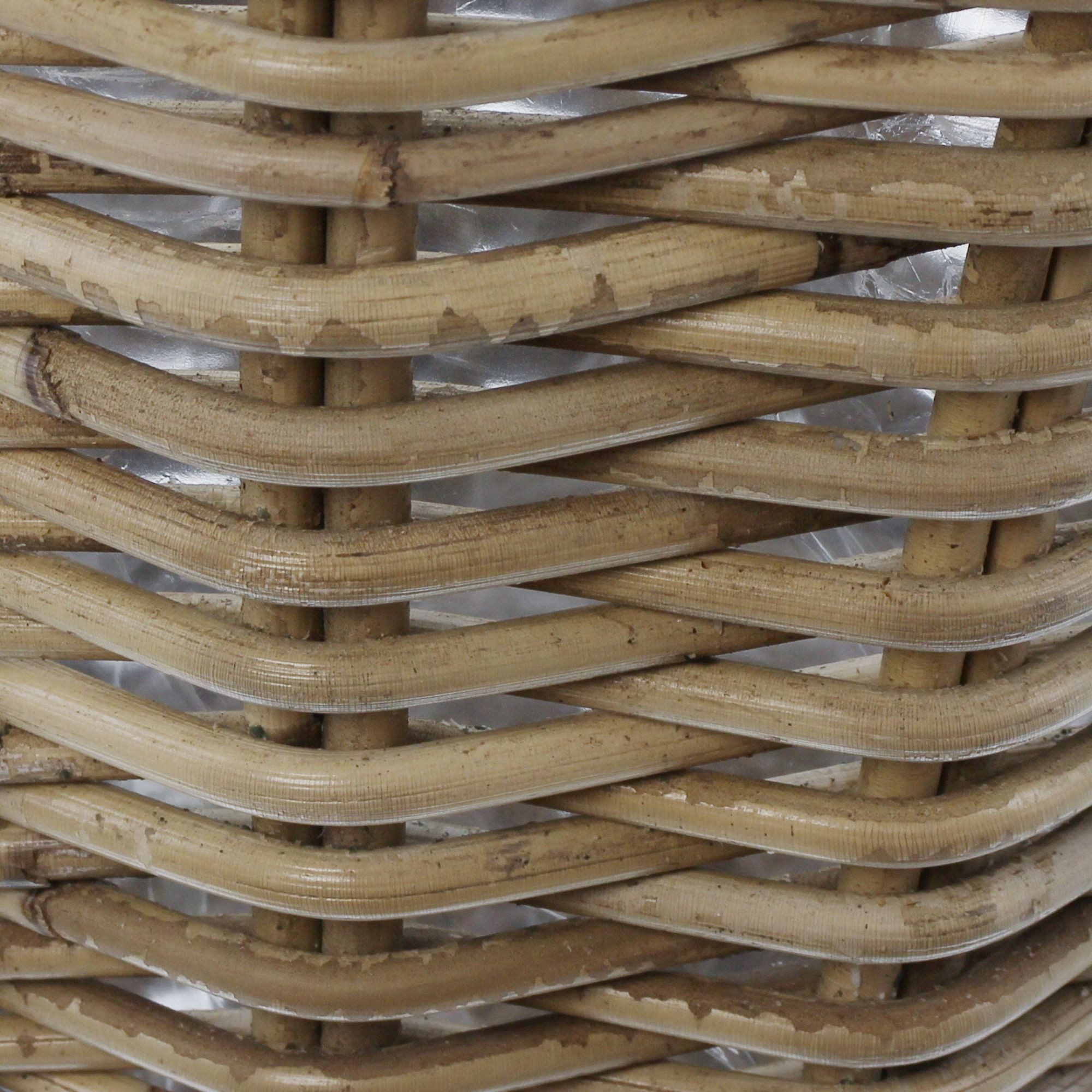 Frank Flechtwaren Blumenkasten, Pflanzkorb Rattan mittel