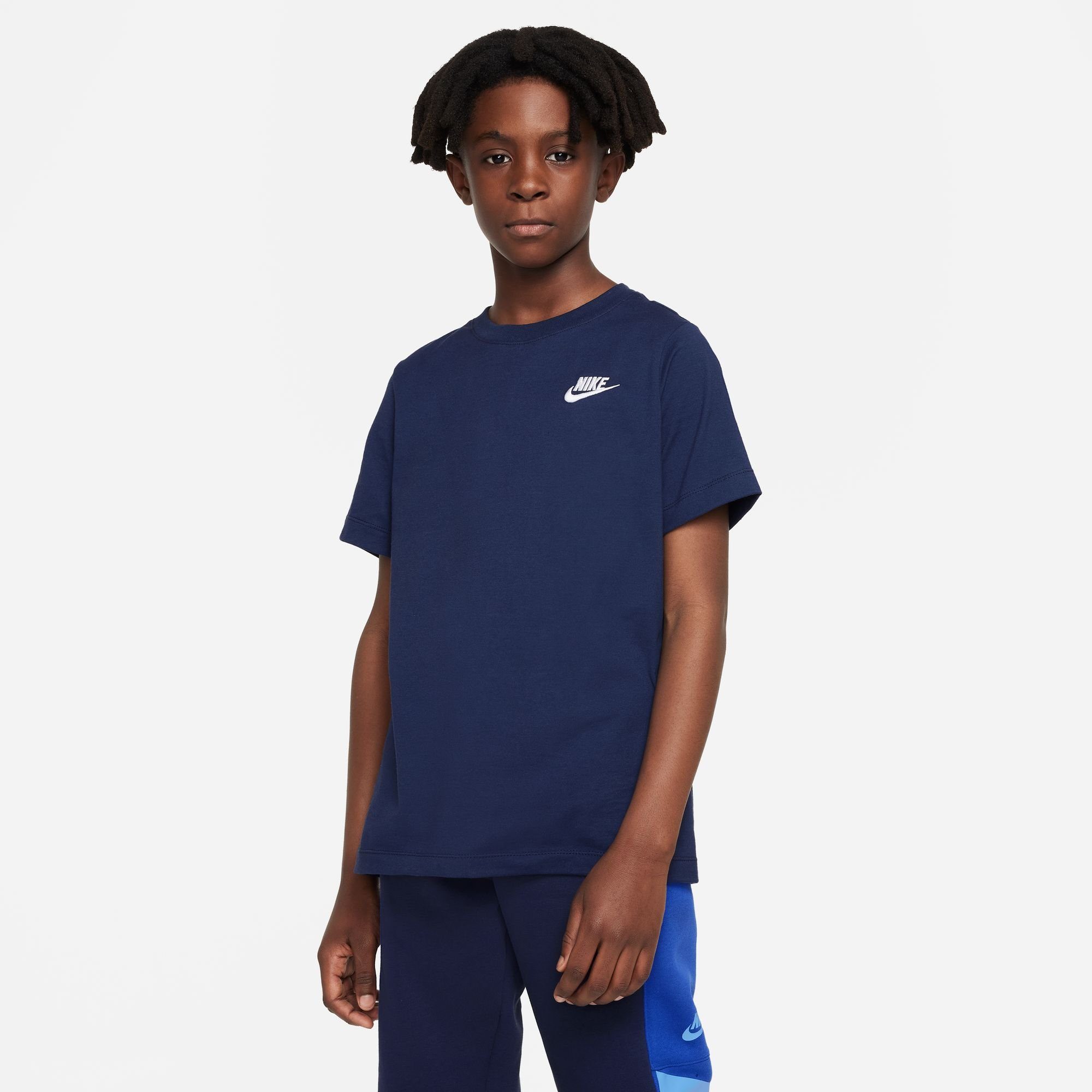 BIG KIDS' T-Shirt Nike blau Sportswear T-SHIRT