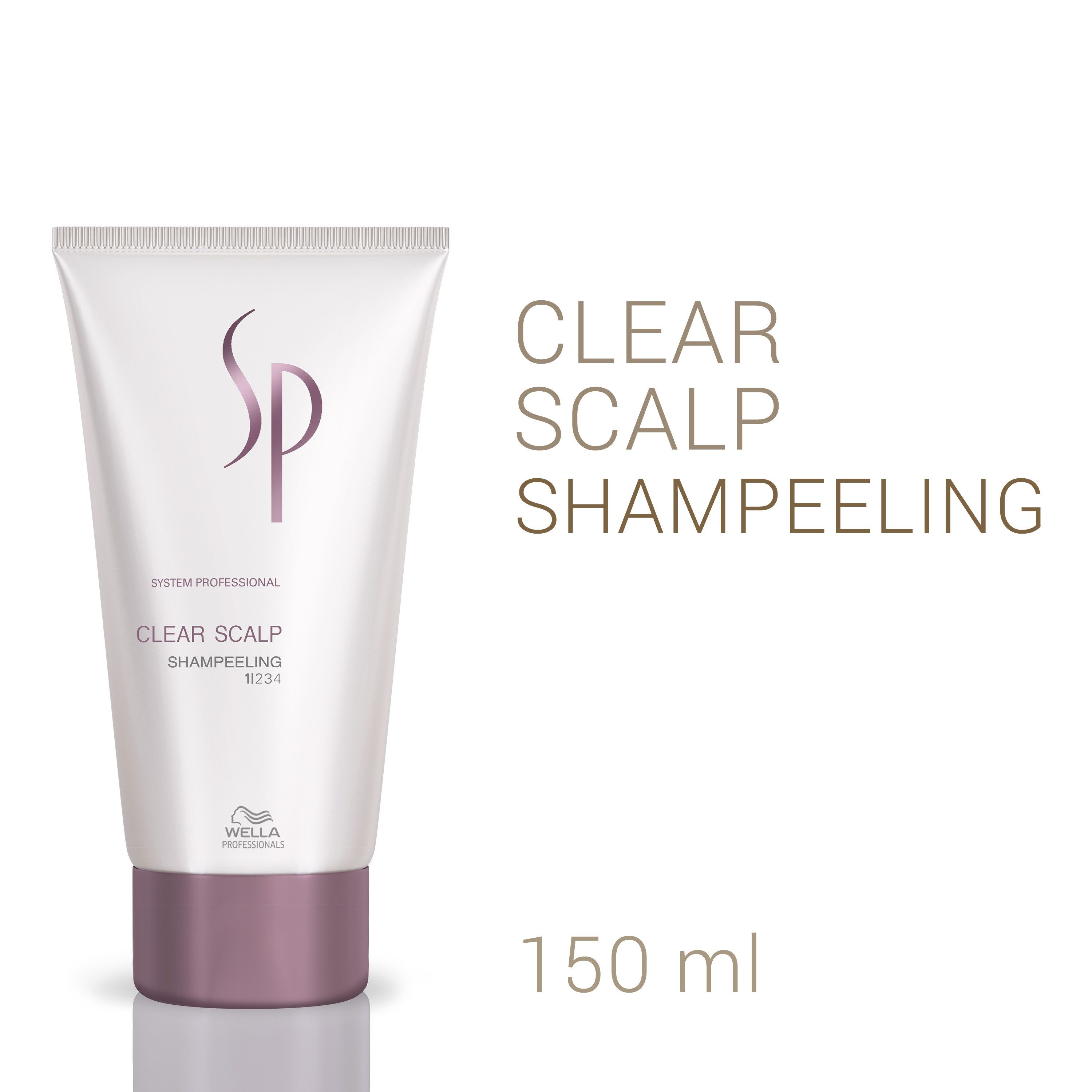 Wella SP Haarshampoo Clear Scalp Shampeeling, tiefenwirkende Reinigung, gegen Schuppen, hilft bei Juckreiz