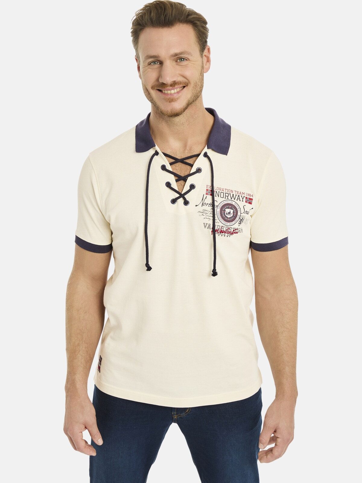 Jan Vanderstorm Poloshirt ELJAR mit lässigen günstig online kaufen