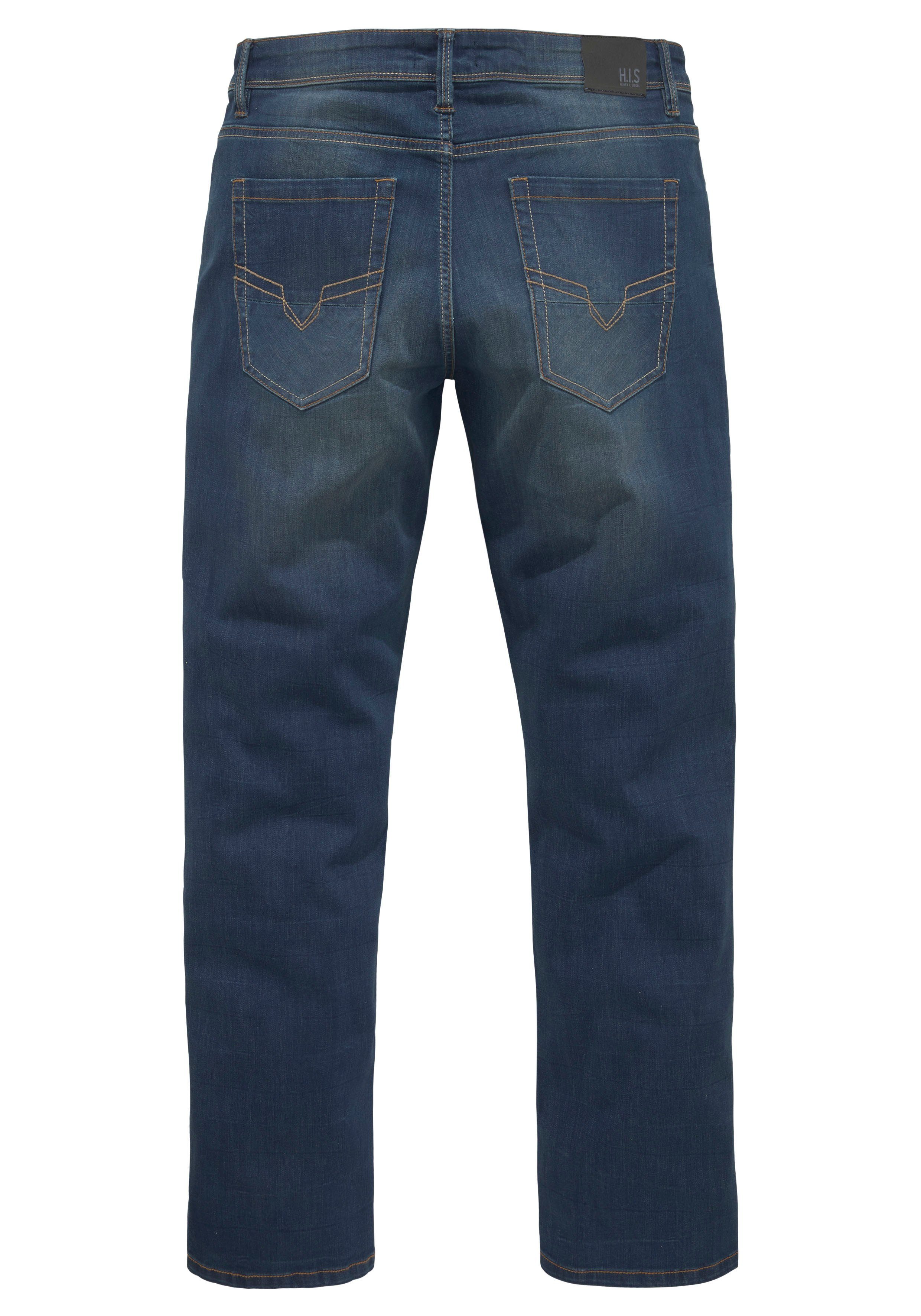 H.I.S Comfort-fit-Jeans ANTIN bequeme Passform, gerades Bein, mit Used-Waschung – Bild 4 von 5