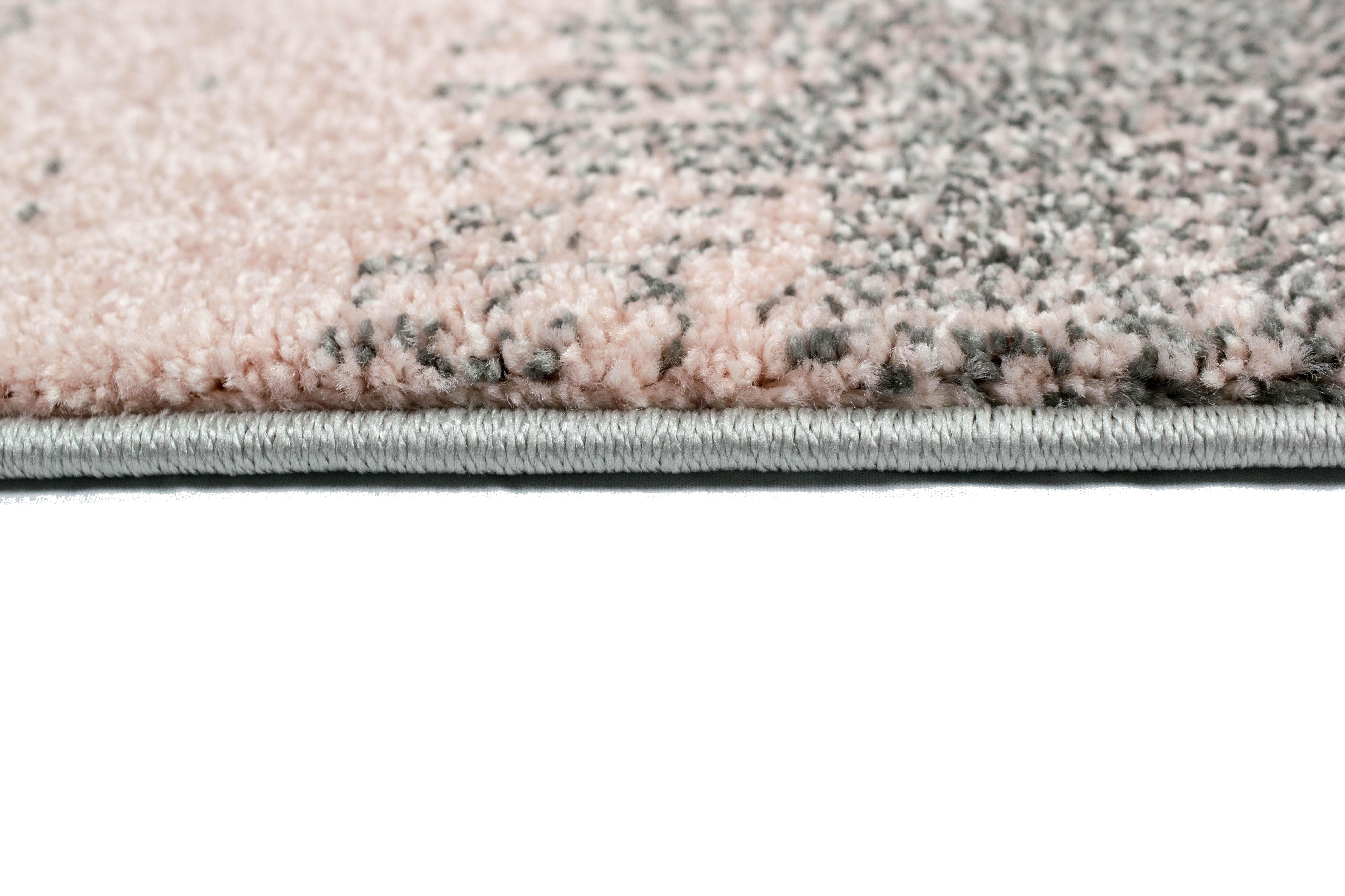 TeppichHome24 Teppich Teppich modern abstrakt in rosa grau pastell, rechteckig