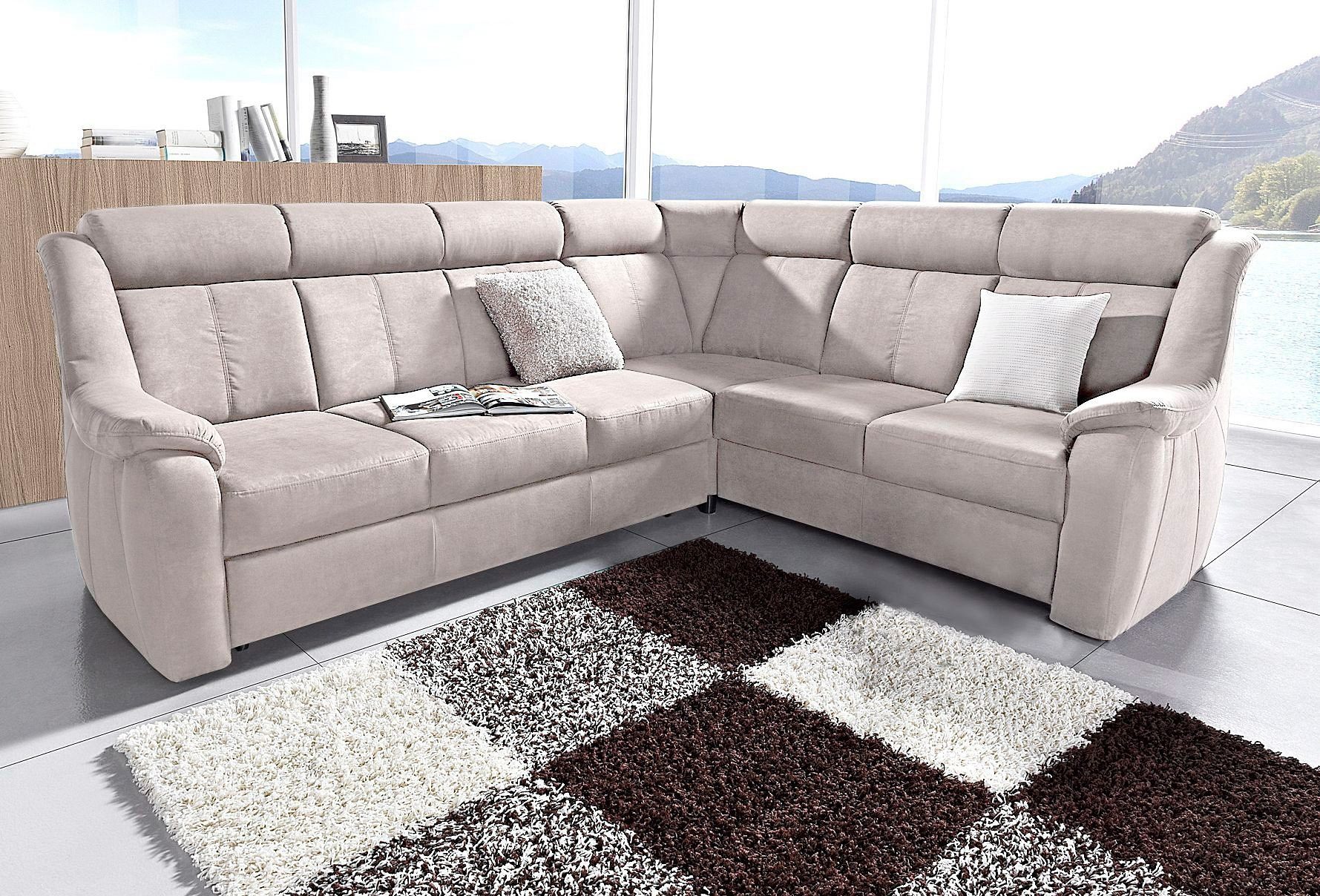 sit&more Ecksofa Basel L-Form, wahlweise mit Relaxfunktion