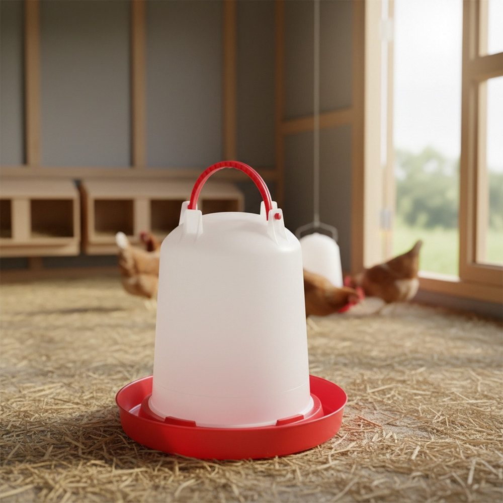 Mucola Futternapf Geflügeltränke Kunststoff Hühnertränke Geflügel Tränke Trinknapf, Kunststoff, 11 Liter Fassungsvermögen