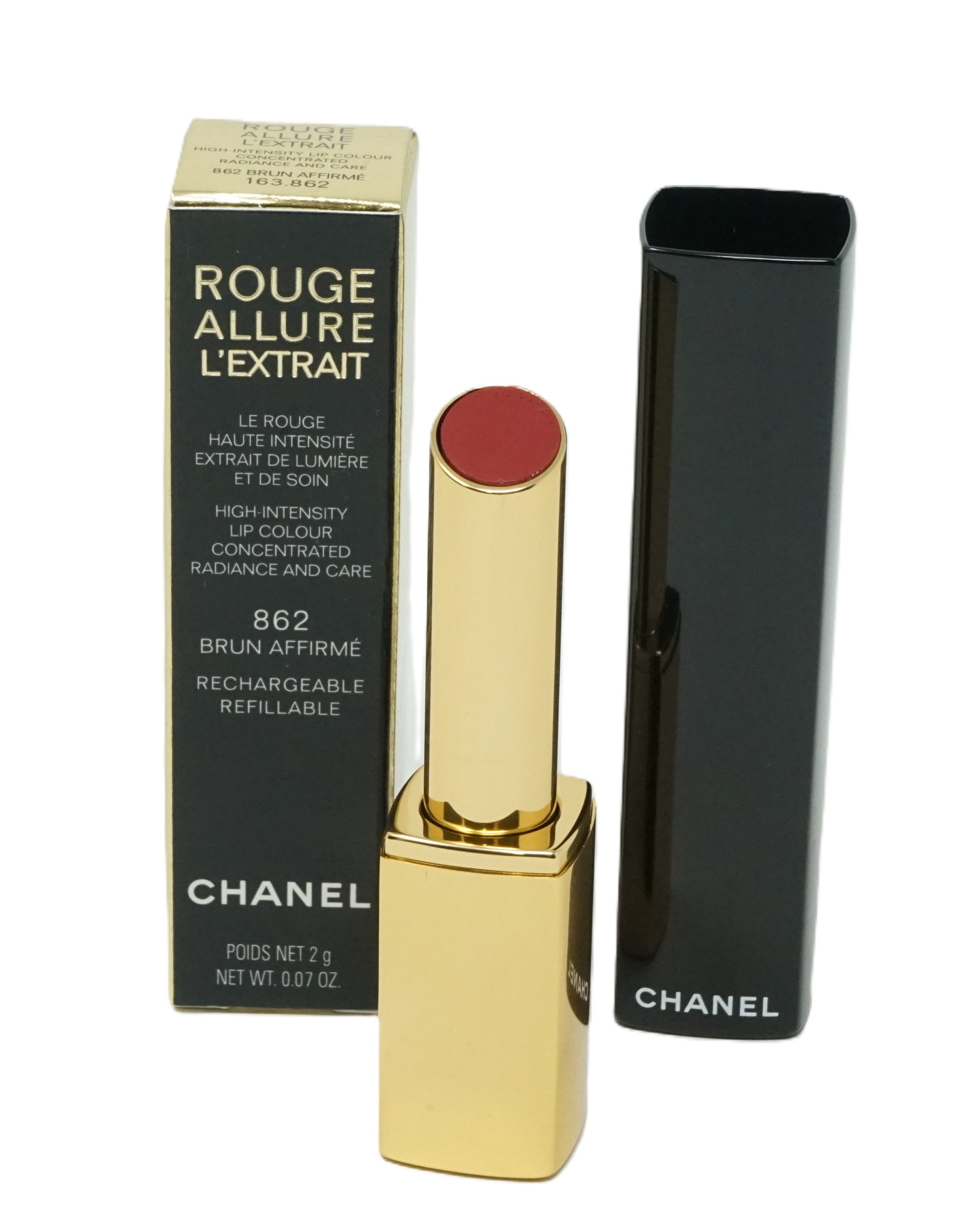 CHANEL Lippenstift Chanel L'Extrait lip colour 862 Brun Affirme refillable 2g