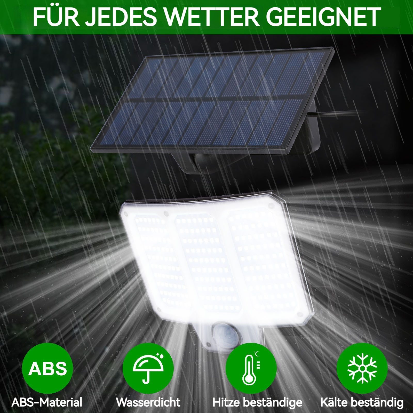 BlingBin LED Außen-Wandleuchte 210 LEDs Solarleuchten günstig online kaufen