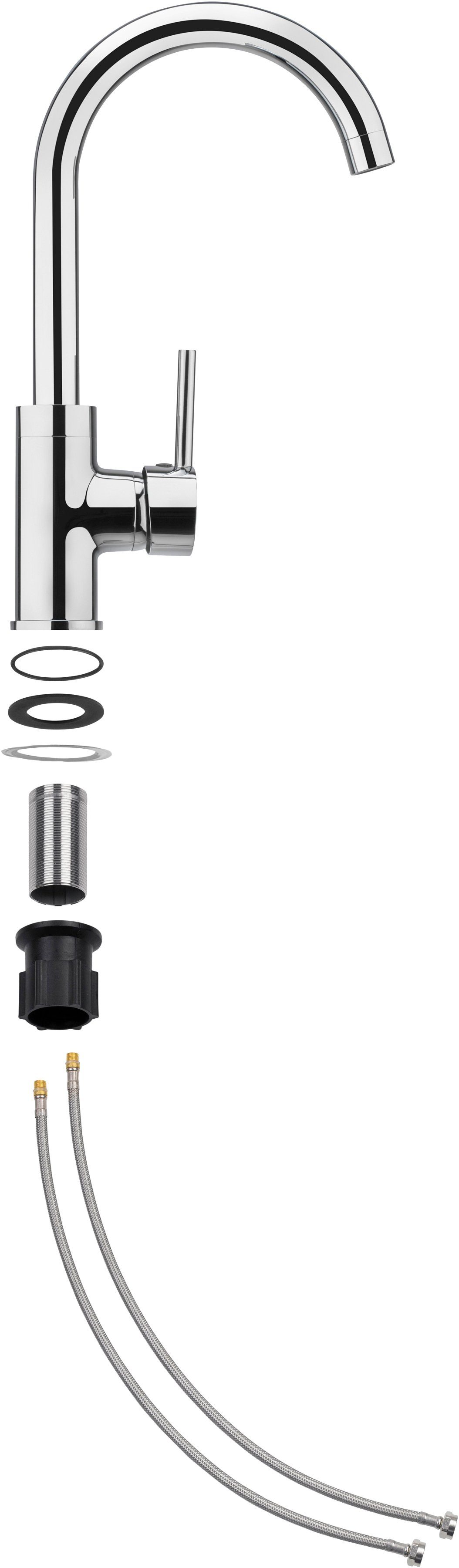 CORNAT Spültischarmatur Fuerte HD, Messing, verchromt günstig online kaufen