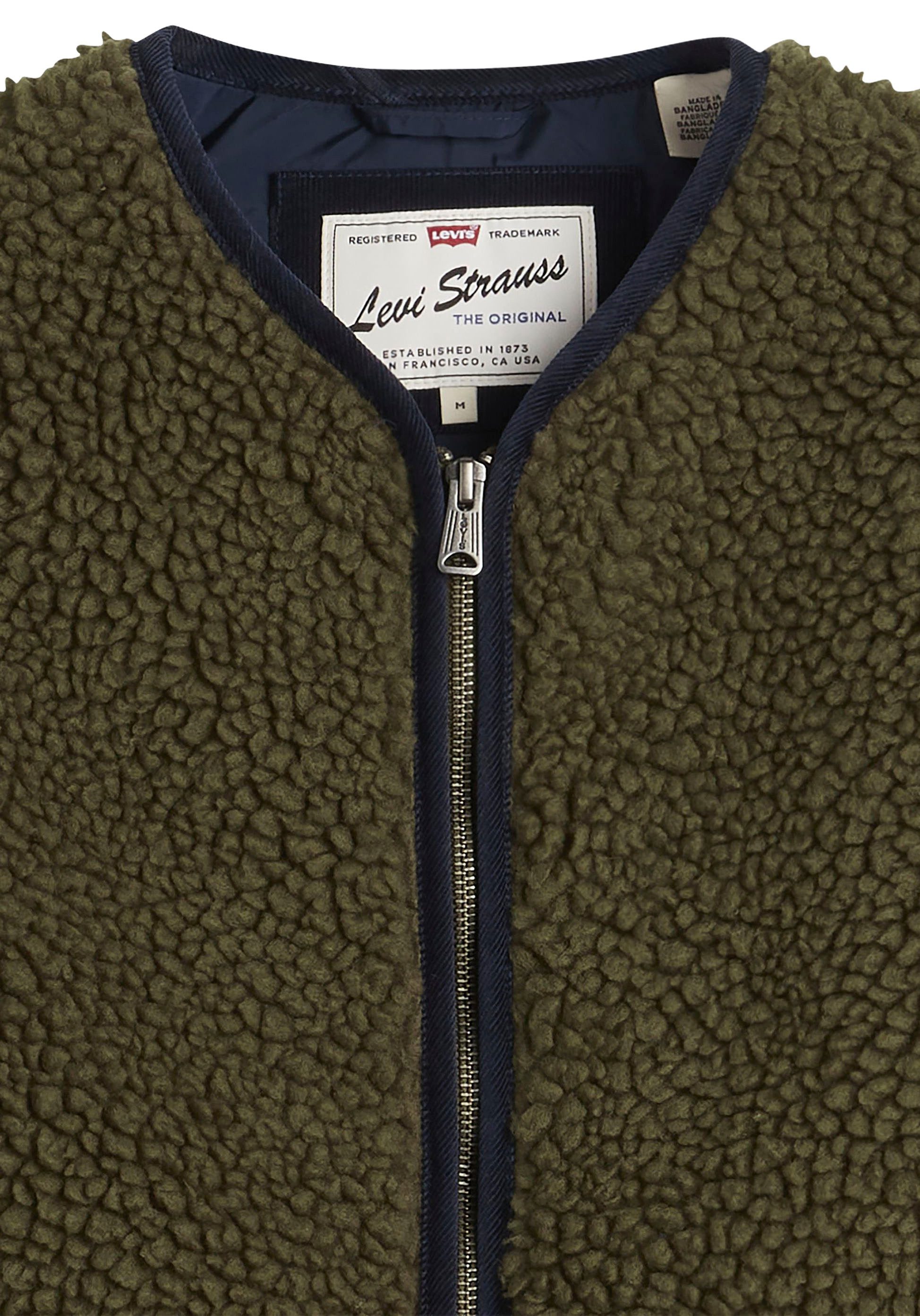 Levi's® Plüschweste SEACLIFF SHERPA VEST Bequeme Passform, praktischer Reißverschluss