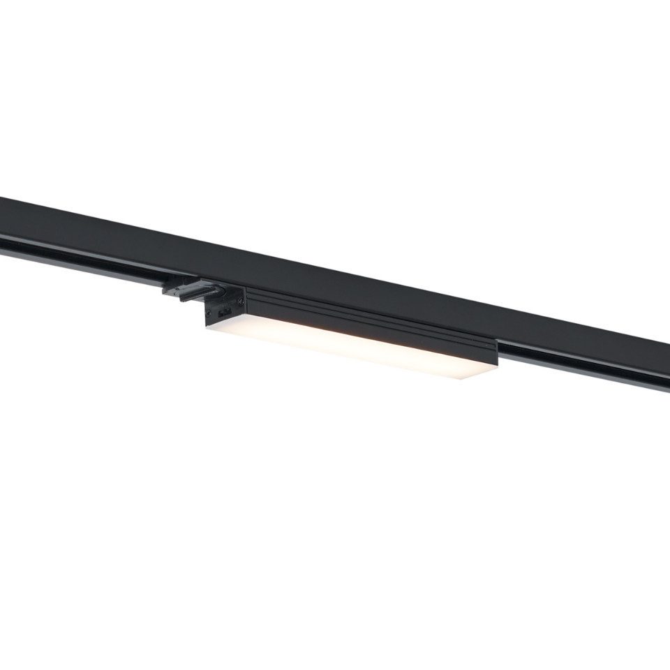 Qazqa Schienensystem-Leuchten Iconic tsiri, Dimmbar, LED fest integriert, Extra-Warmweiß, QAZQA Schienen­leuchte, integrated, Schwarz, Kunststoff, Modern