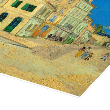 Posterlounge Poster Vincent van Gogh, Das gelbe Haus, Wohnzimmer Malerei