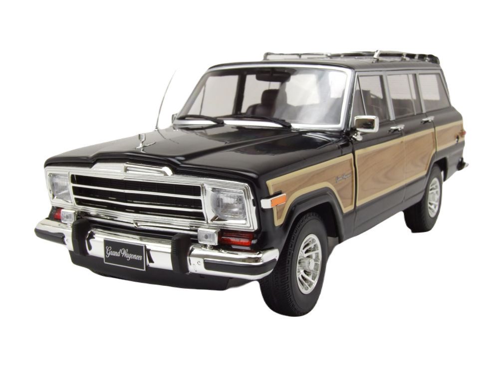 KK Scale Modellauto Jeep Grand Wagoneer 1989 schwarz, Maßstab 1:18
