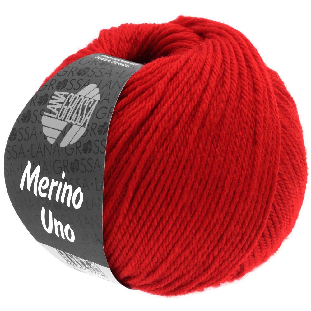 LANA GROSSA MERINO UNO Häkelwolle, 125 m (Extrafeine Merinowolle mit Superwash-Ausrüstung), 50 g