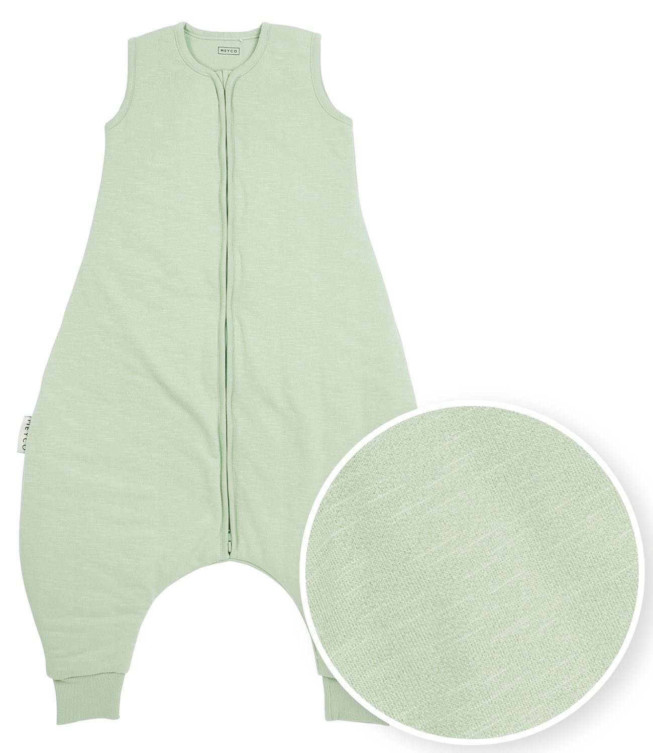 Babyschlafsack Slub Soft Green
