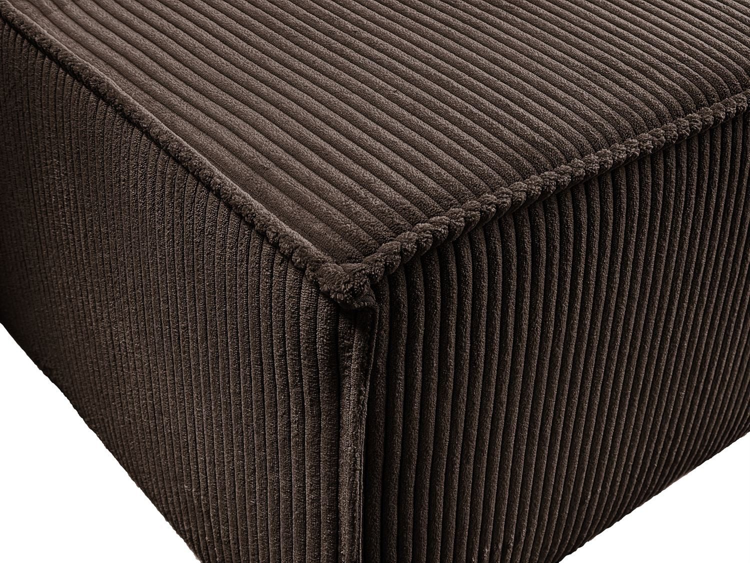 Lookway Wohnlandschaft CARLOS U CORD Gepolstertes Sofa in U-Form, Cord-Stoff, mit Schlaffunktion und Bettkasten, 315x142x83 cm – Bild 5 von 5