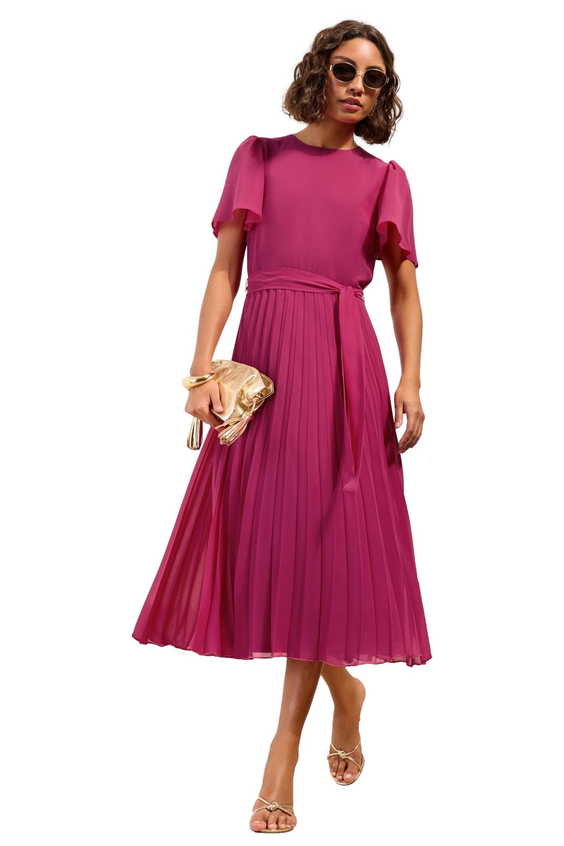 Midikleid Friends Like These plissiertes Midikleid, Regular