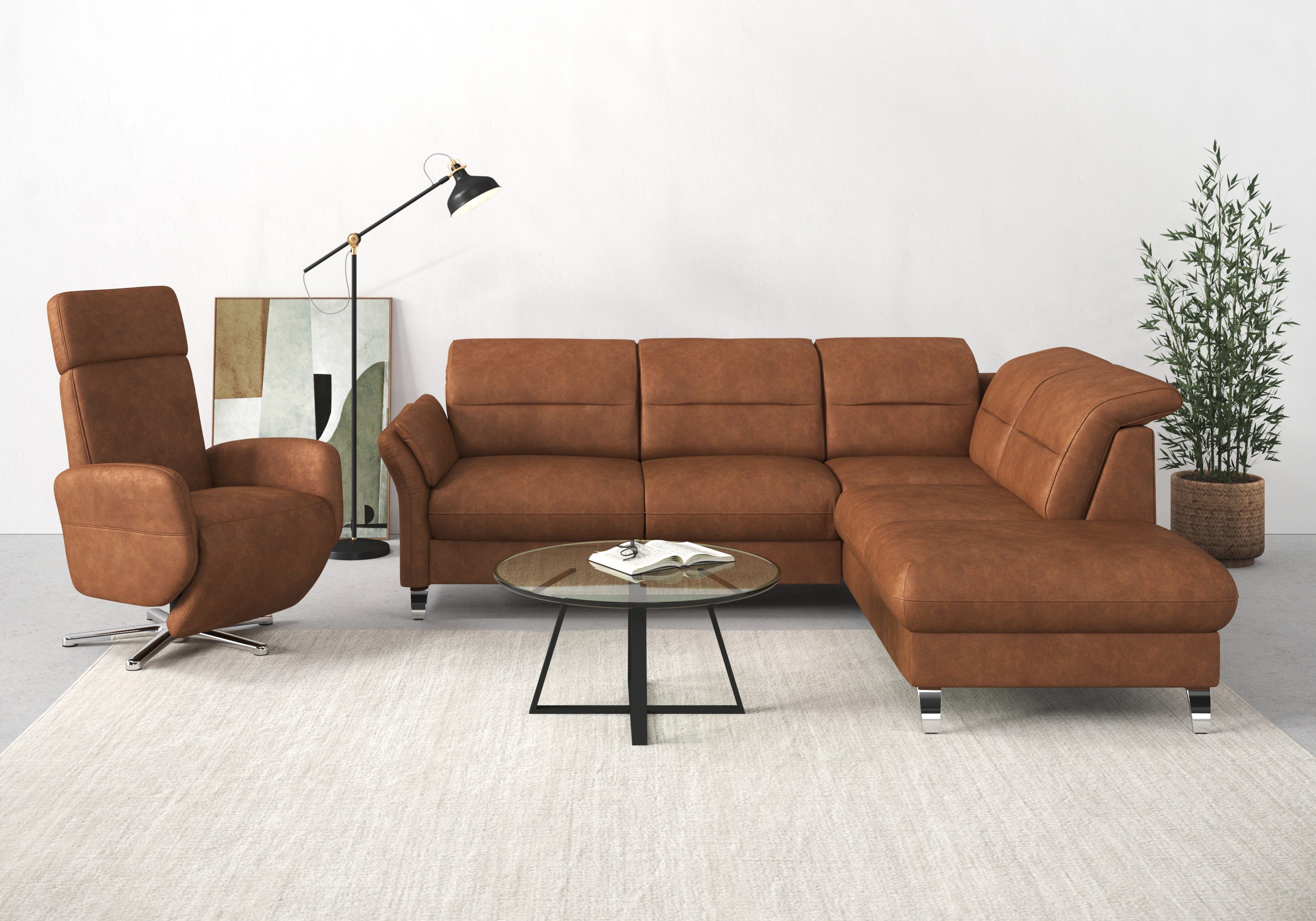 sit&more Ecksofa Grenoble L-Form mit Federkern, günstig online kaufen