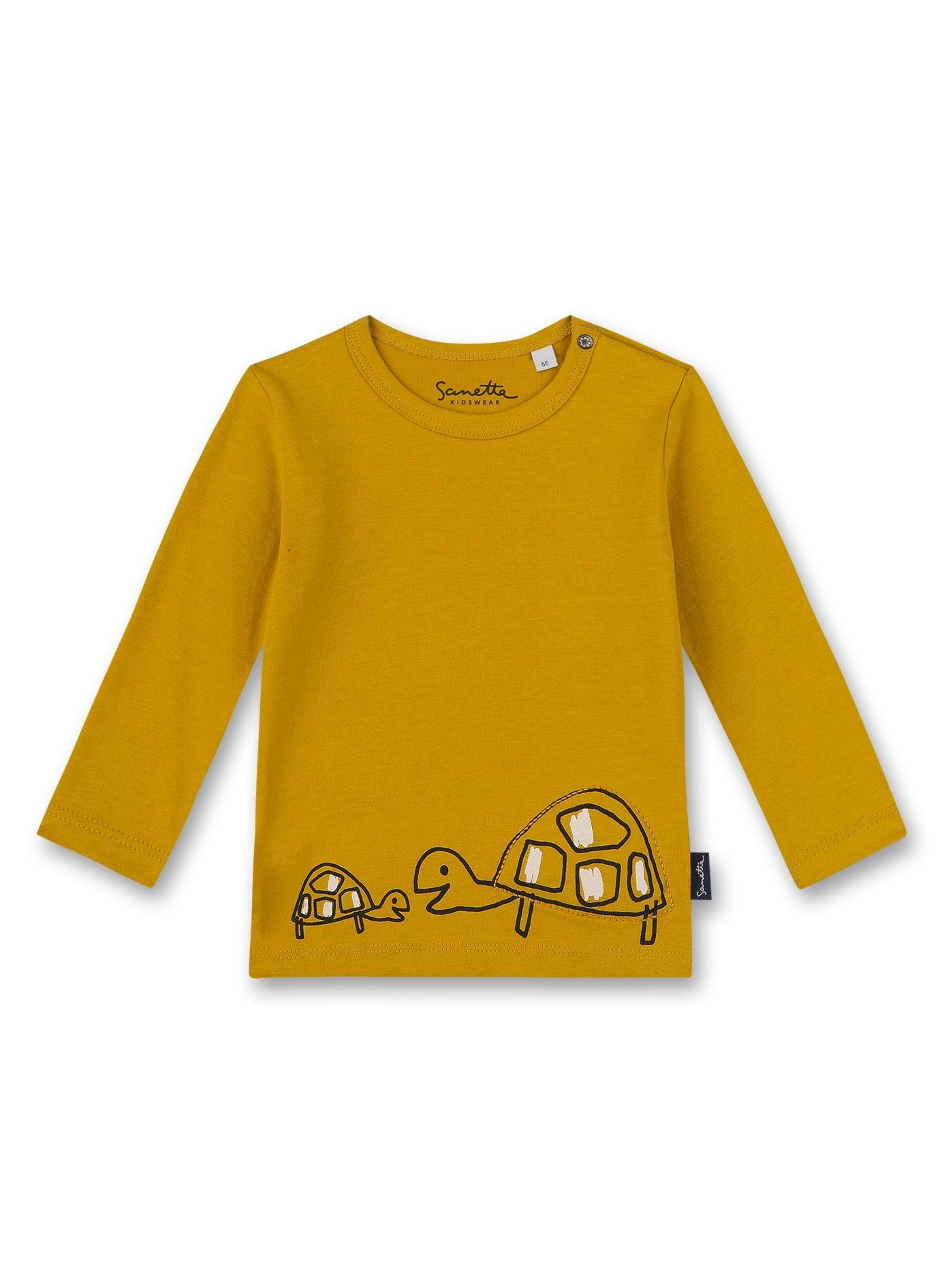 Sanetta Langarmshirt Langarm Shirt Turtle Gelb (115489)