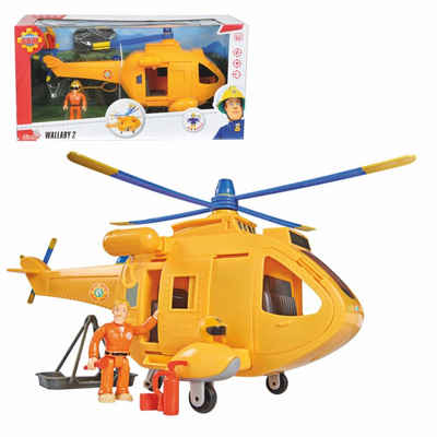 Feuerwehrmann Sam Spielzeug-Feuerwehr »Bergwacht Hubschrauber Wallaby 2 Feuerwehrmann Sam Mit Tom Licht & Sound«