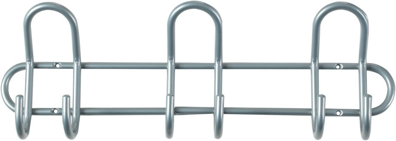 WestCraft Kleiderhaken Garderobe Hakenleiste Wandgarderobe Kleiderhaken Garderobenleiste, rustikale Wanddekoration, (1-St), Garderobe Kleiderstange Flurgarderobe Metall Garderobe 6 Haken
