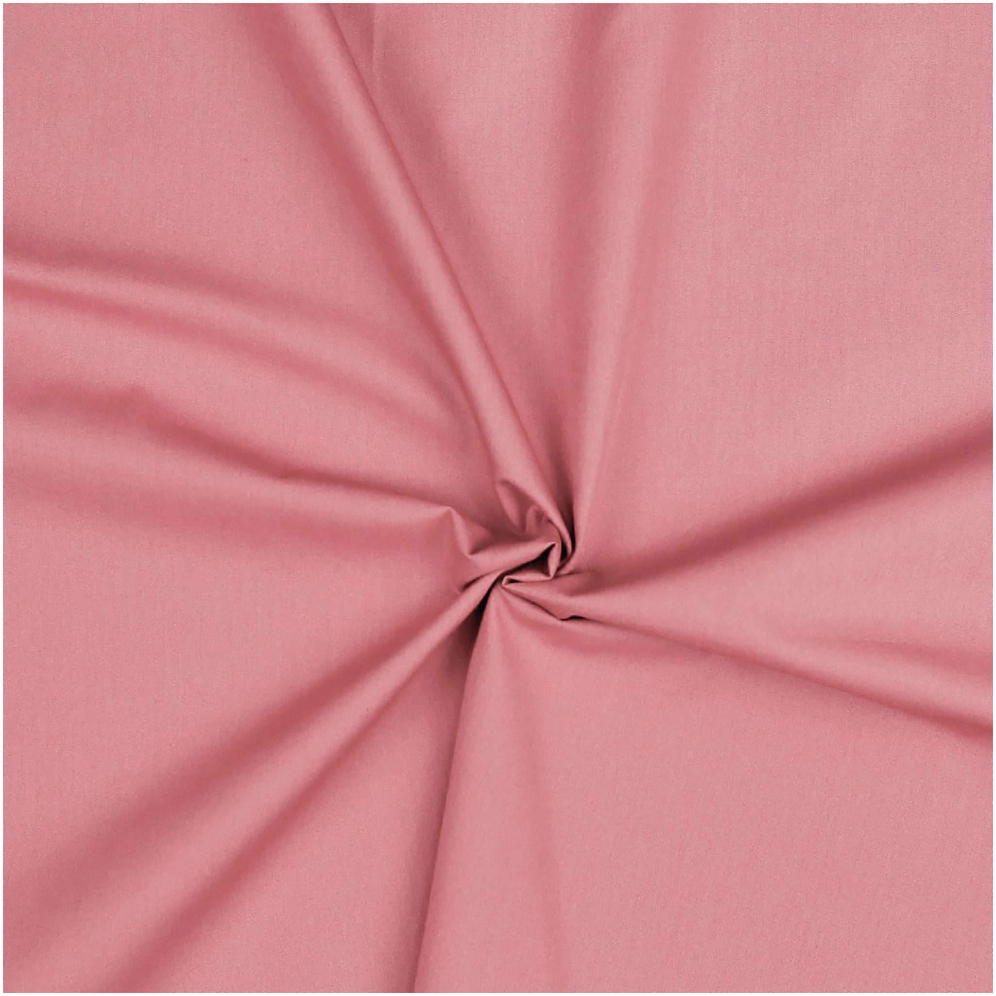 maDDma Stoff Popeline Baumwollstoff Fahnenstoff ab 1m Meterware unifarben 2v2, 072 - puderrosa