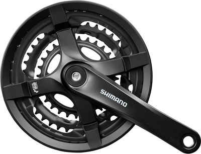 Shimano Fahrradkurbel »Shimano Kurbelgarnitur TY501 48/38/28 175mm schwarz FCTY501 4-kant 6/7/8-fach mit KSS«