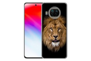 MuchoWow Handyhülle Löwe - Porträt - Schwarz - Tiere, Phone Case, Handyhülle Xiaomi Mi 10T Lite, Silikon, Schutzhülle