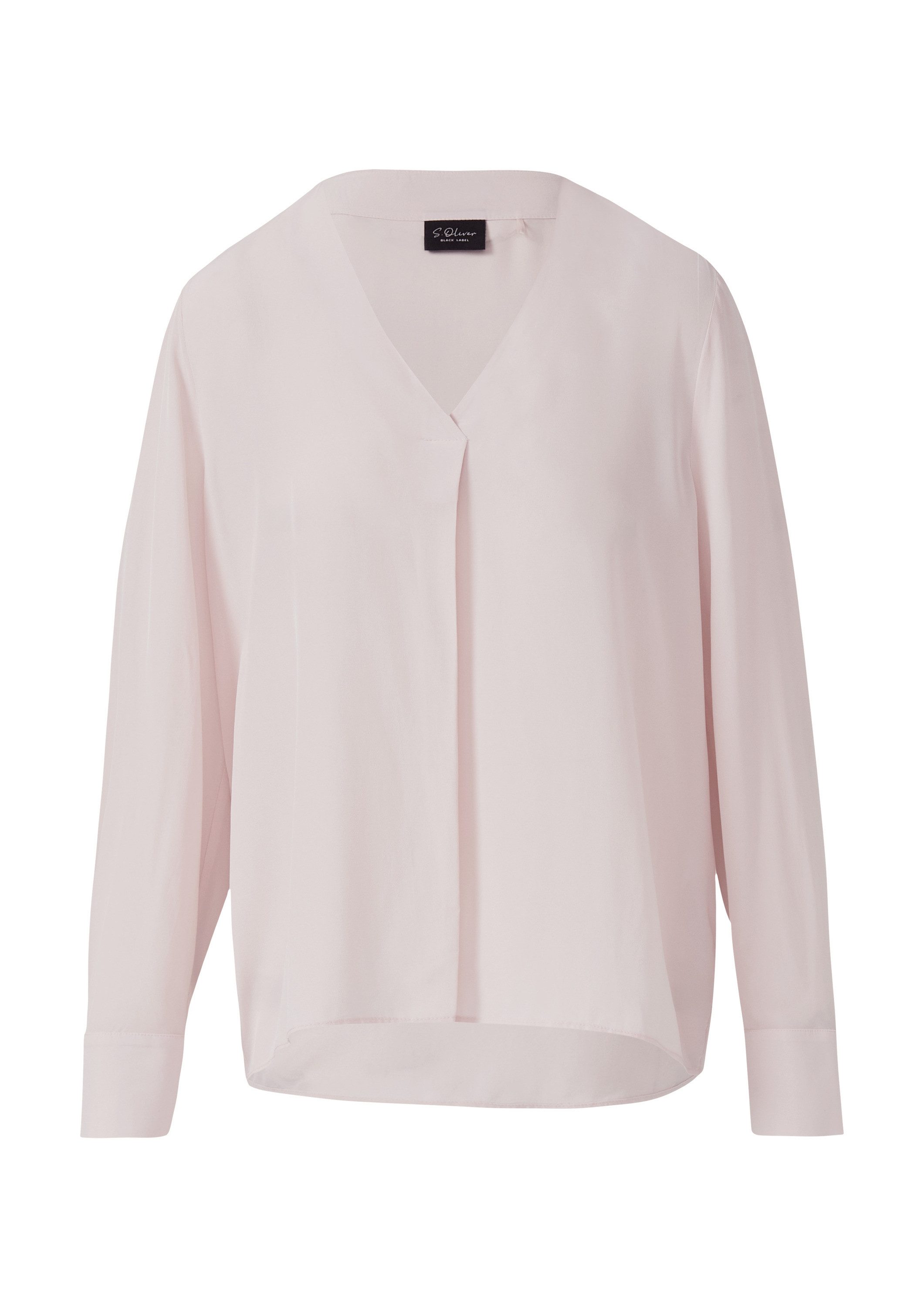 s.Oliver Langarmbluse Bluse Semitransparente Tunika-Bluse aus Viskose günstig online kaufen